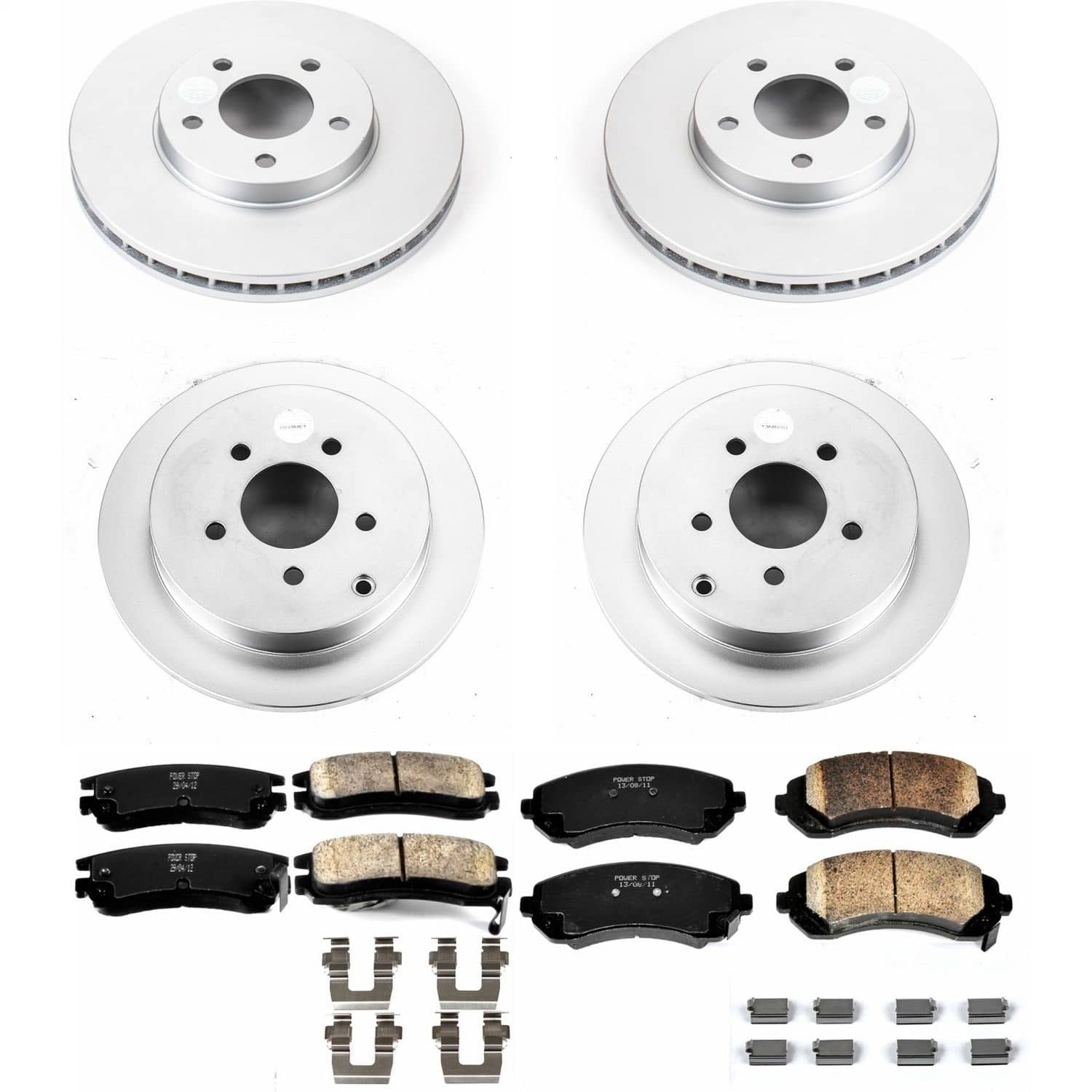 Power Stop - CRK4383 - Front and Rear - Disc Brake Pad and Rotor Kit