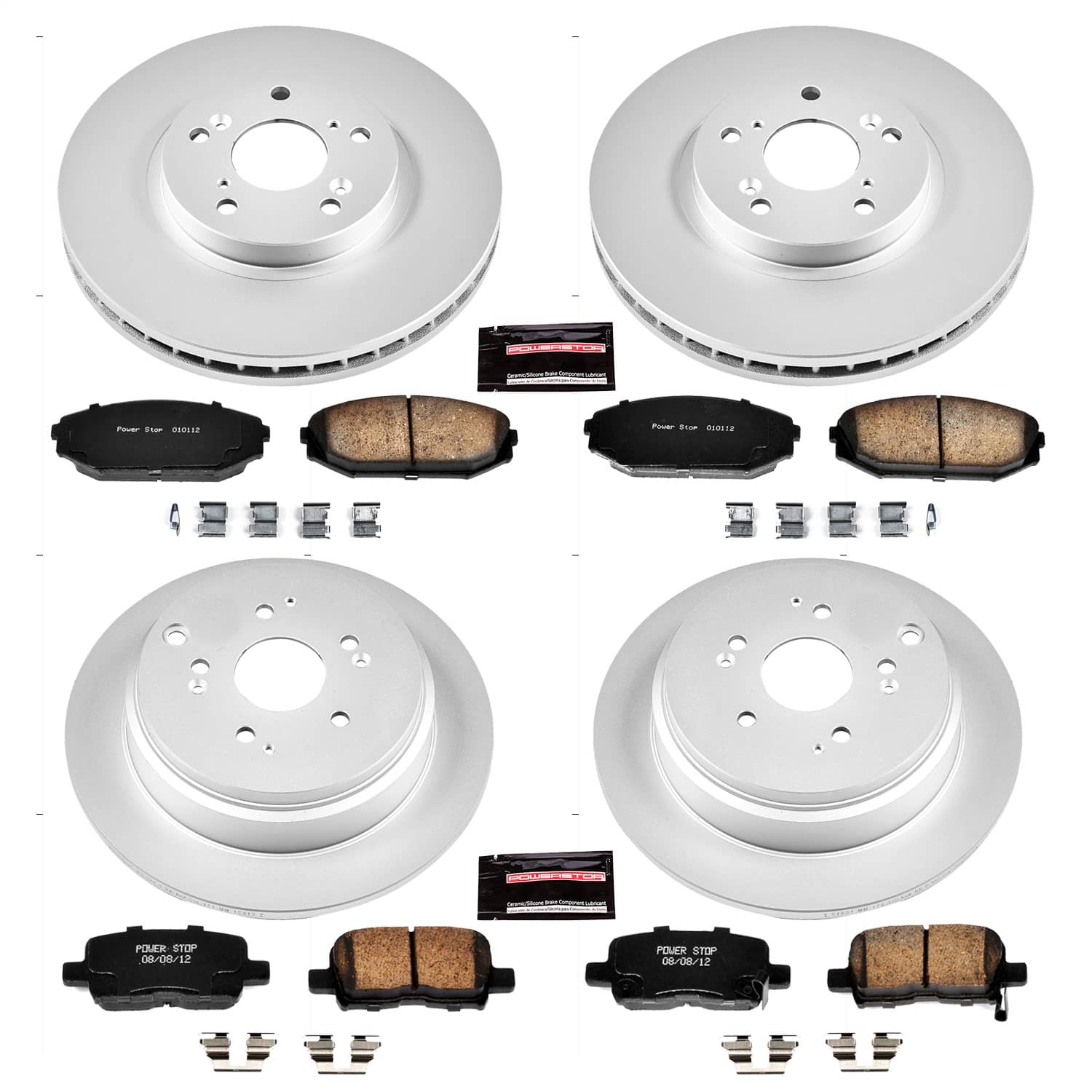 Power Stop - CRK4459 - Front and Rear - Disc Brake Pad and Rotor Kit