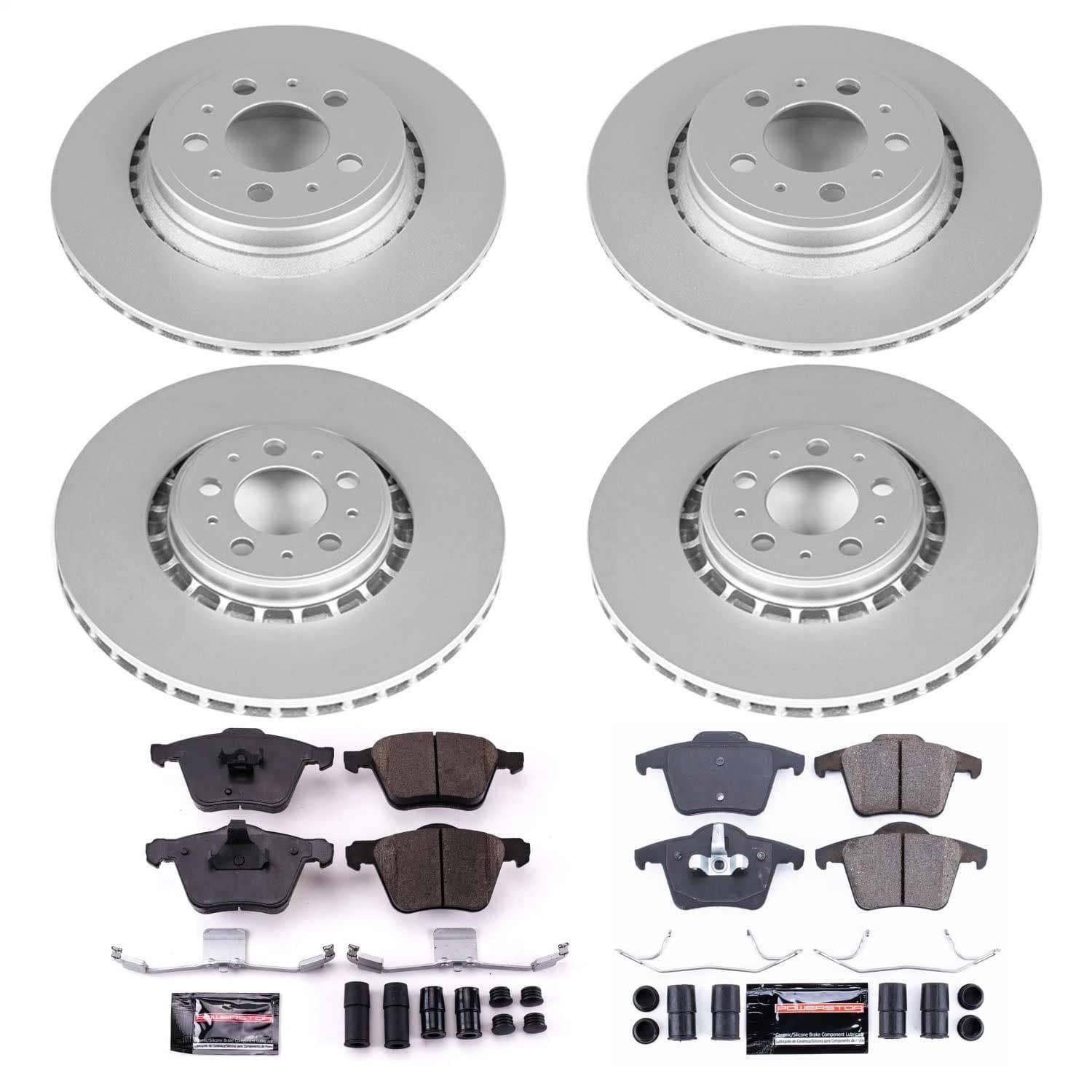 Power Stop - CRK4502 - Front and Rear - Disc Brake Pad and Rotor Kit