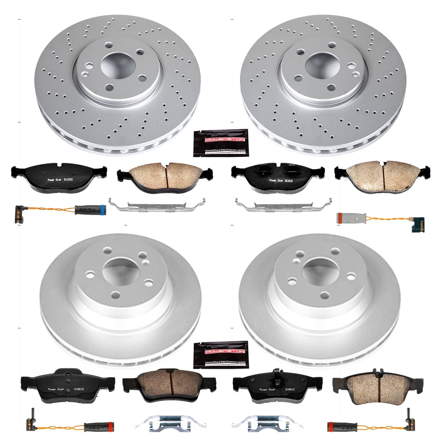 Power Stop - CRK4517 - Front and Rear - Disc Brake Pad and Rotor Kit