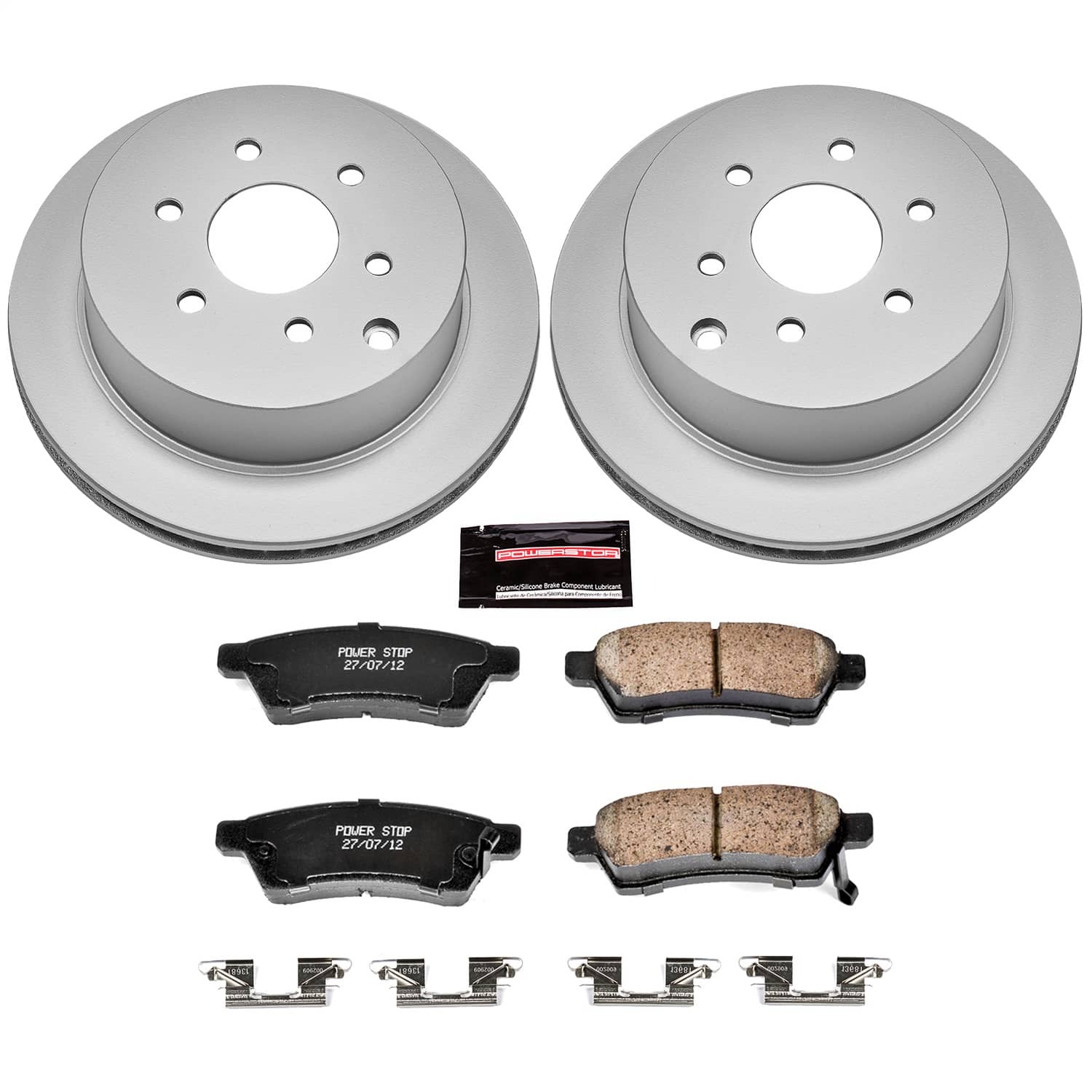 Power Stop - CRK4621 - Rear - Disc Brake Pad and Rotor Kit