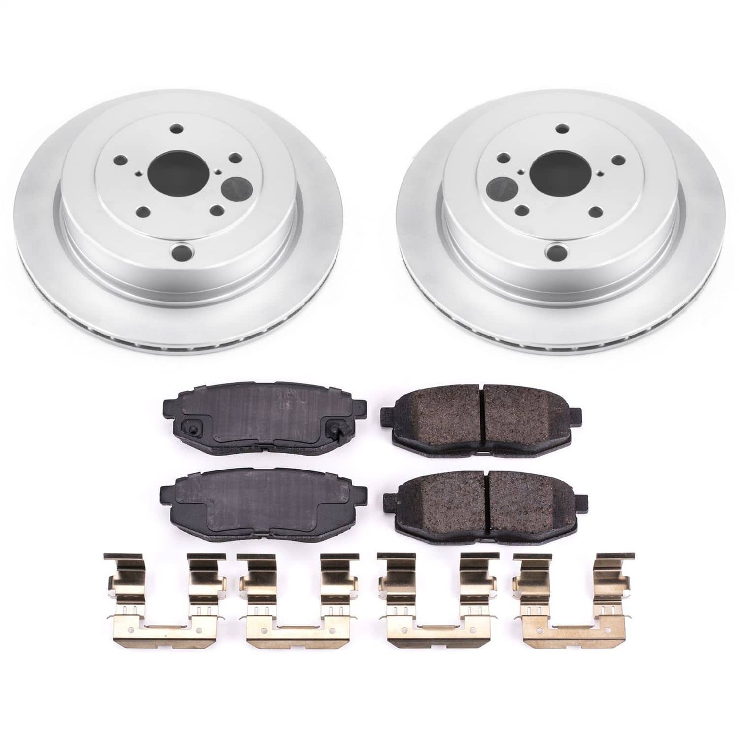 Power Stop - CRK4645 - Rear - Disc Brake Pad and Rotor Kit