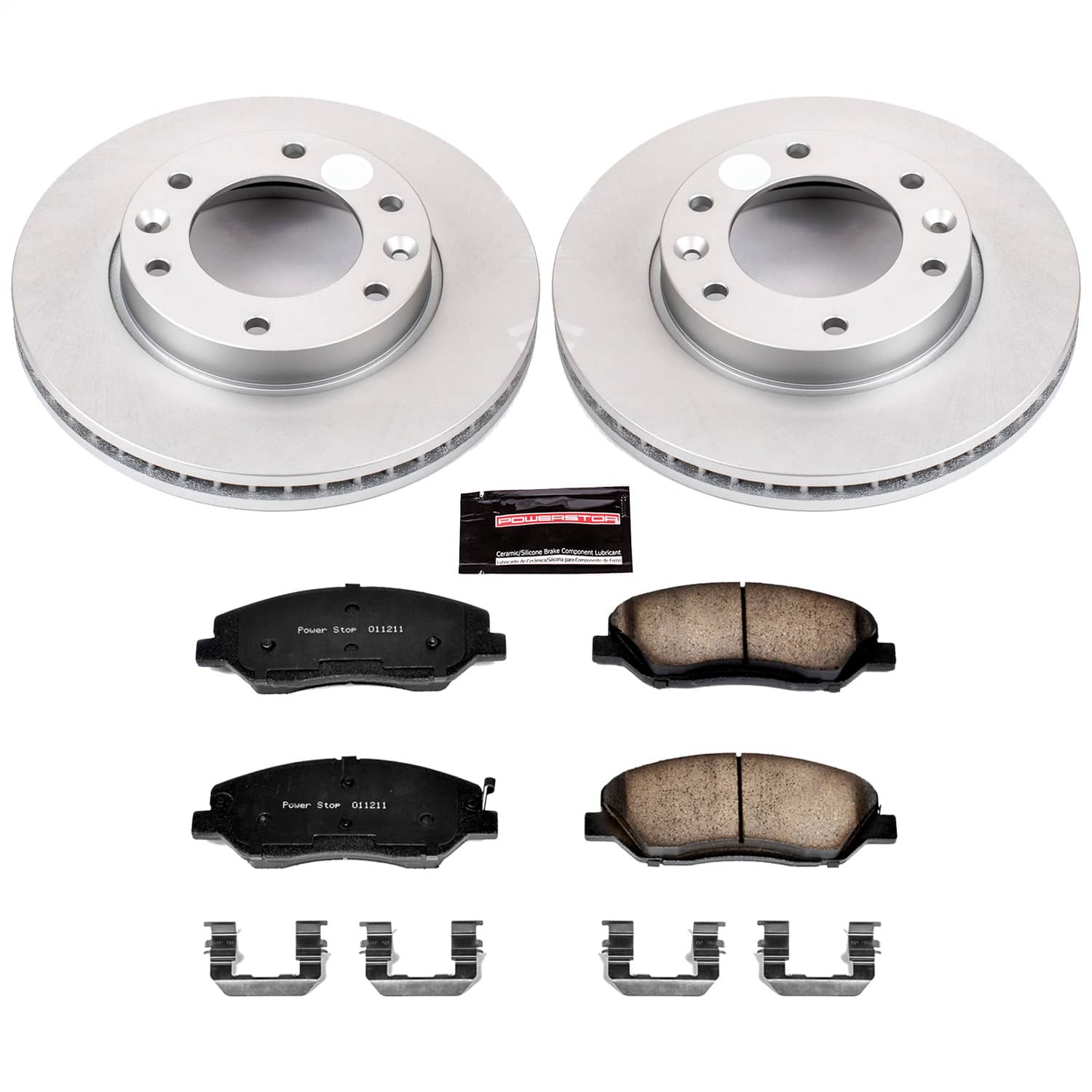 Power Stop - CRK4664 - Front - Disc Brake Pad and Rotor Kit