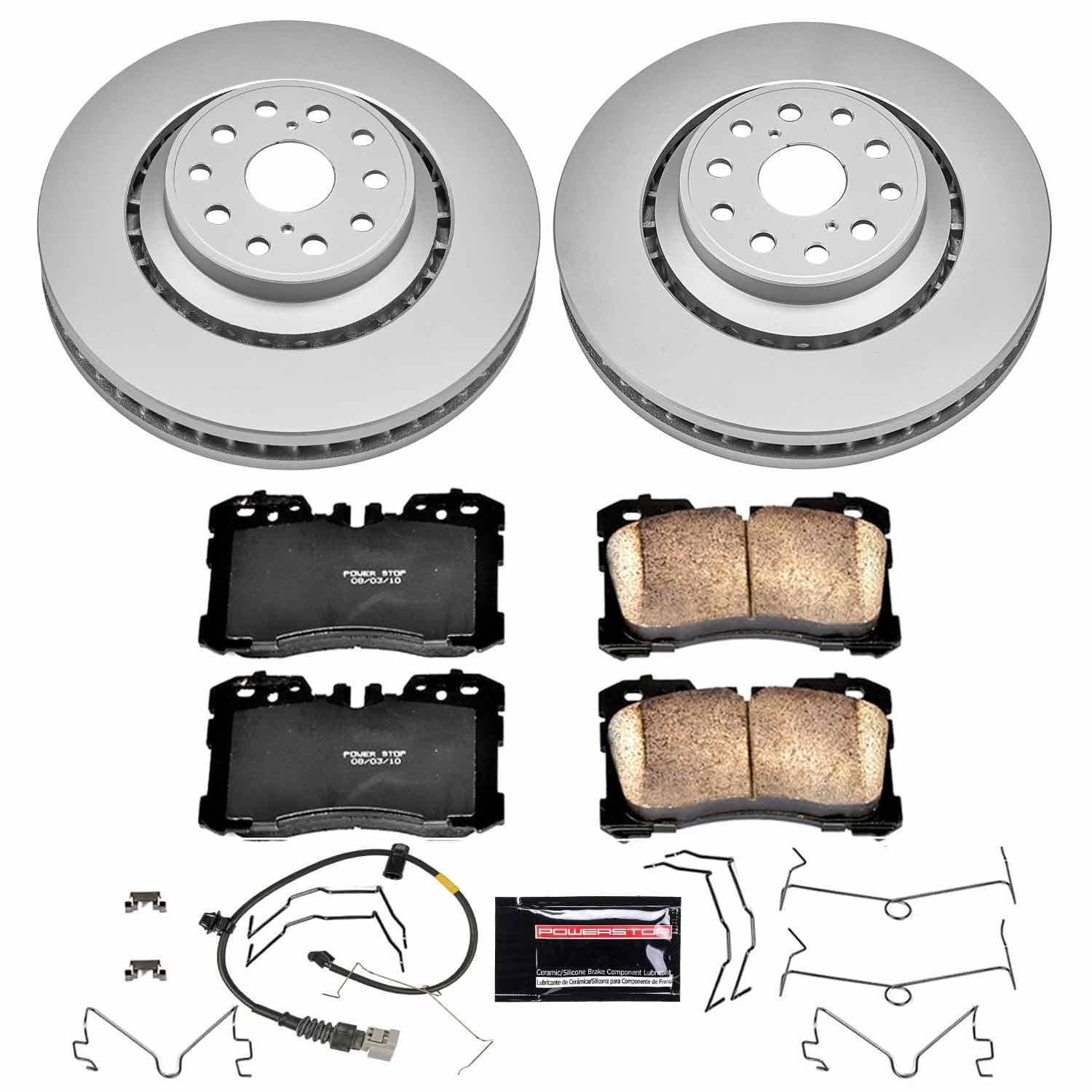 Power Stop - CRK4687 - Front - Disc Brake Pad and Rotor Kit