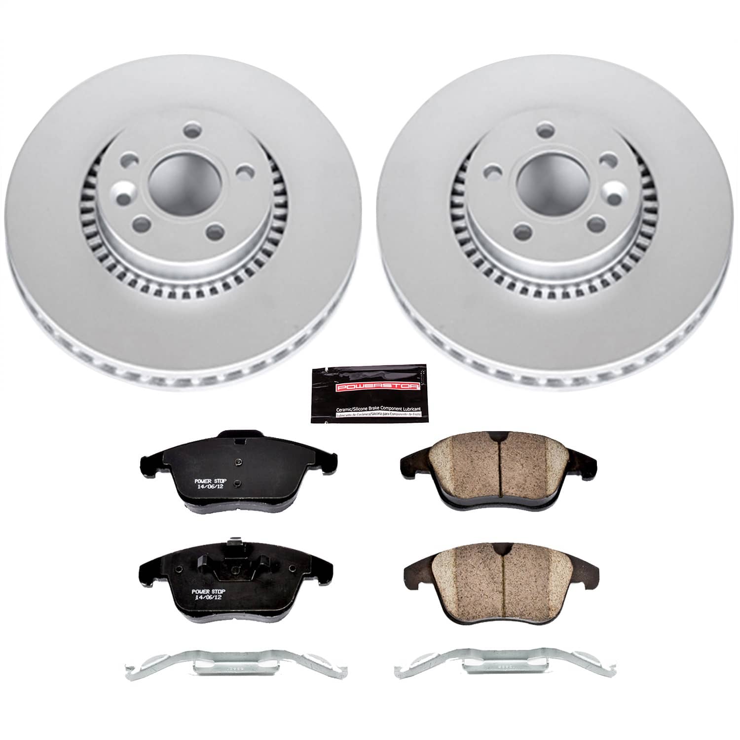 Power Stop - CRK4701 - Front - Disc Brake Pad and Rotor Kit