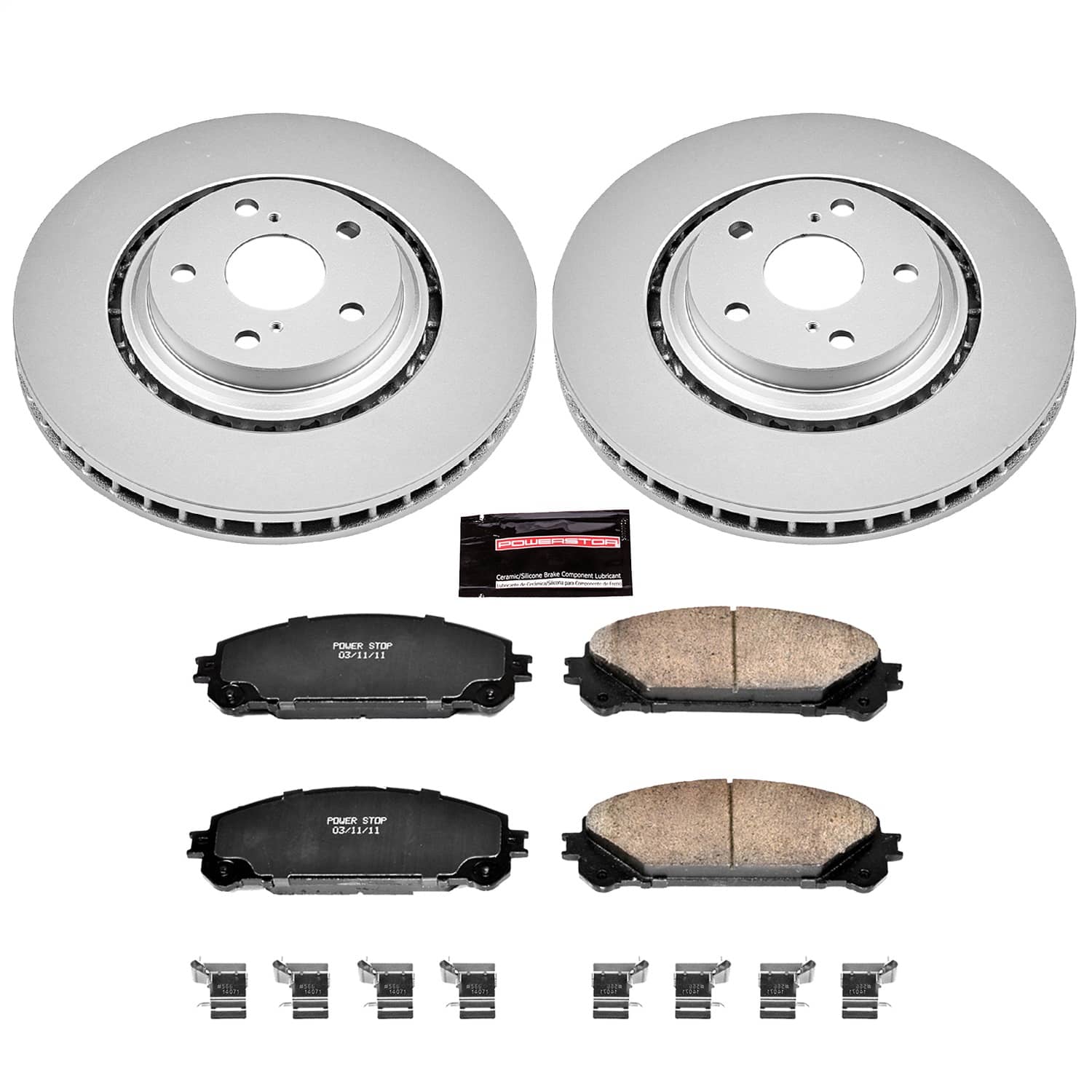 Power Stop - CRK4713 - Front - Disc Brake Pad and Rotor Kit