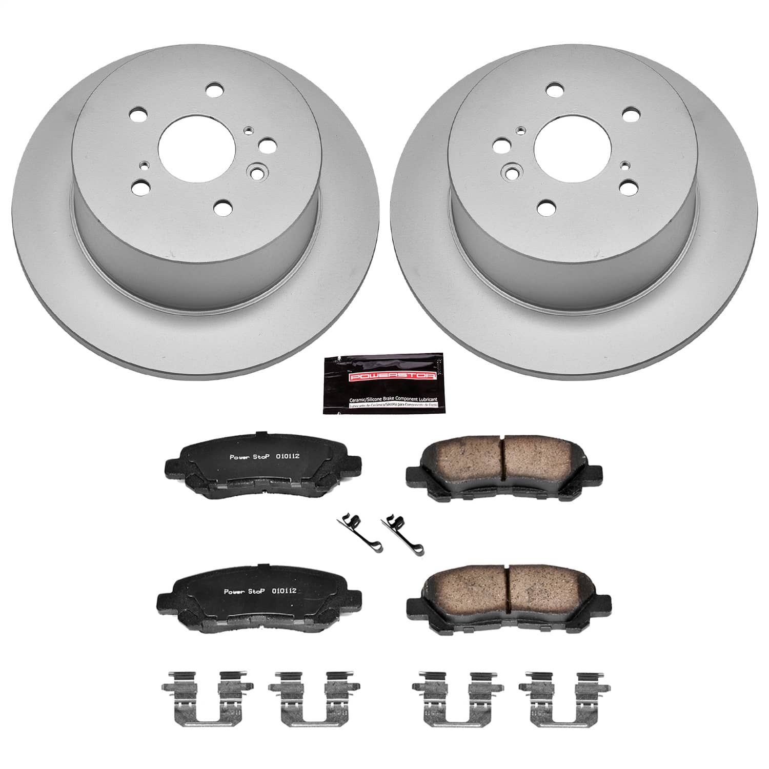 Power Stop - CRK4714 - Rear - Disc Brake Pad and Rotor Kit