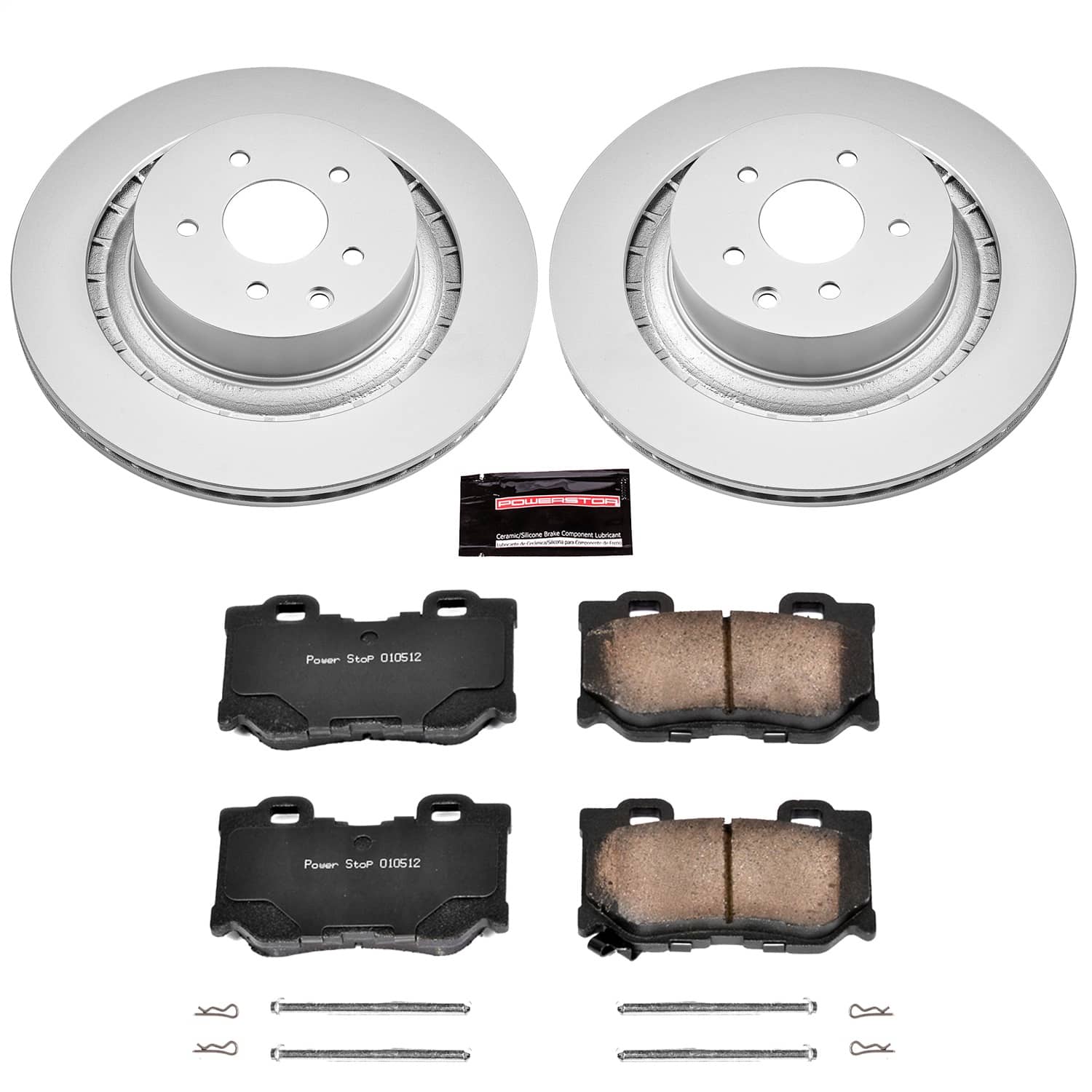 Power Stop - CRK4732 - Rear - Disc Brake Pad and Rotor Kit