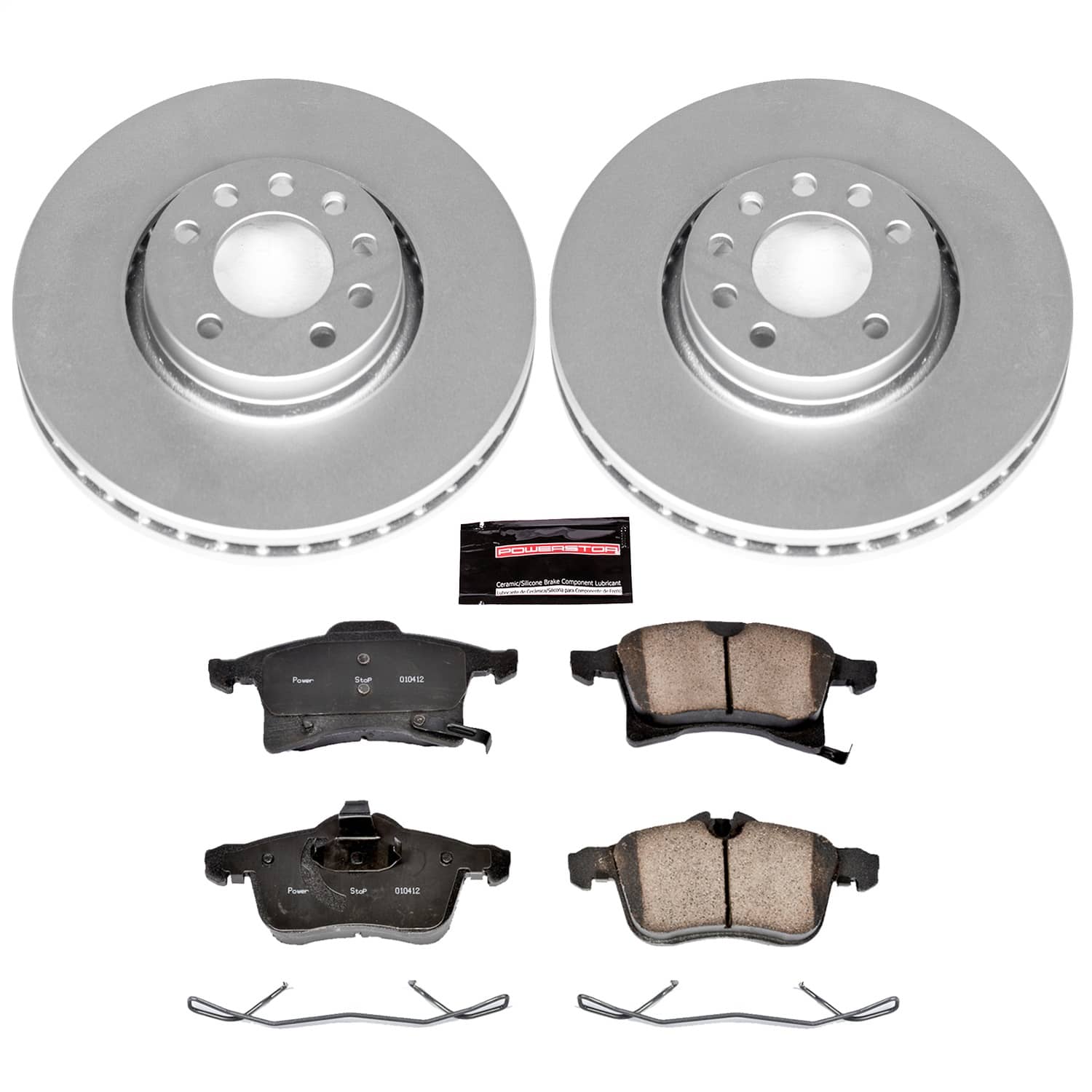 Power Stop - CRK4738 - Front - Disc Brake Pad and Rotor Kit