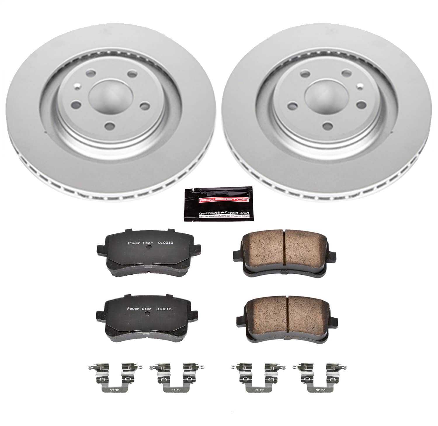 Power Stop - CRK4746 - Rear - Disc Brake Pad and Rotor Kit