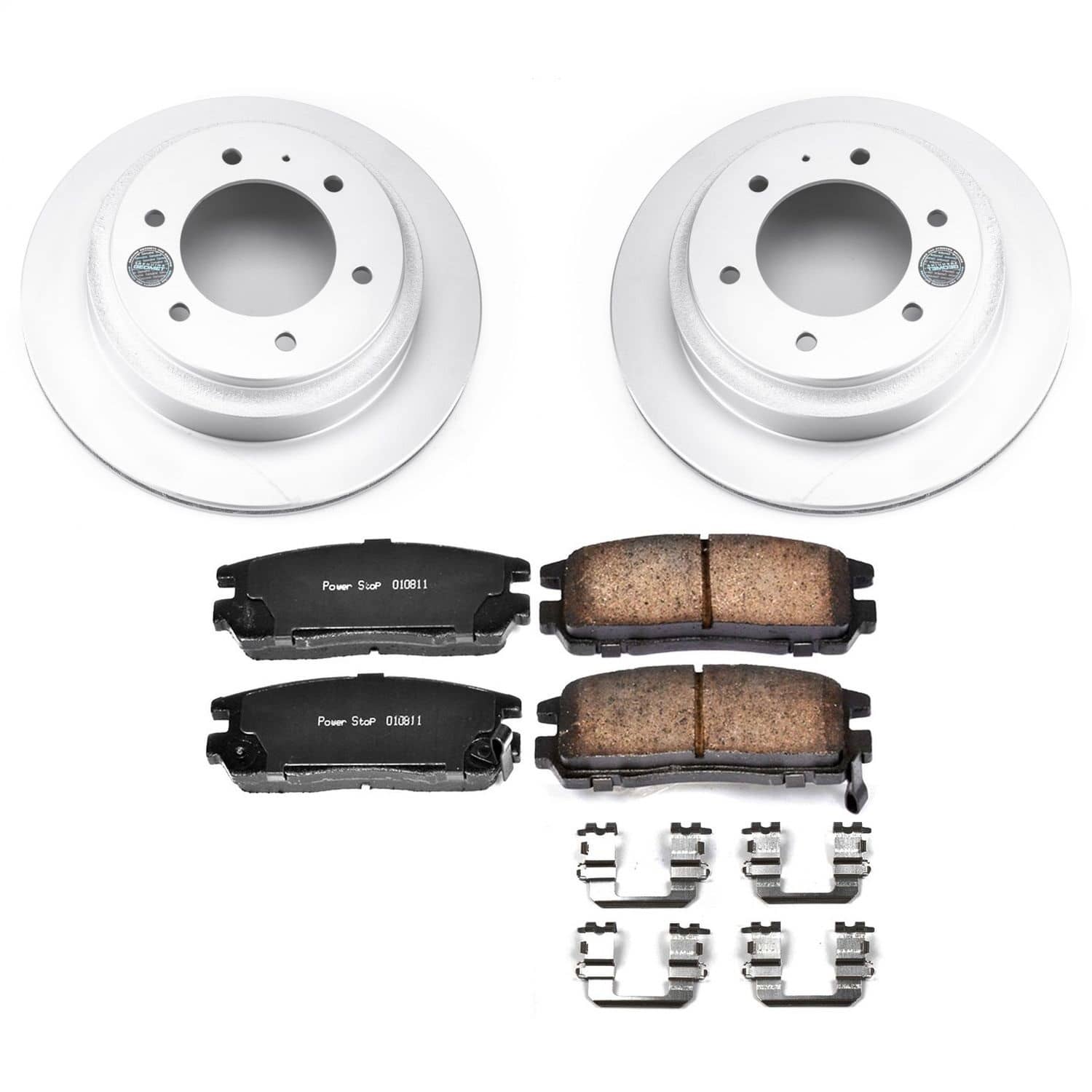 Power Stop - CRK5029 - Rear - Disc Brake Pad and Rotor Kit