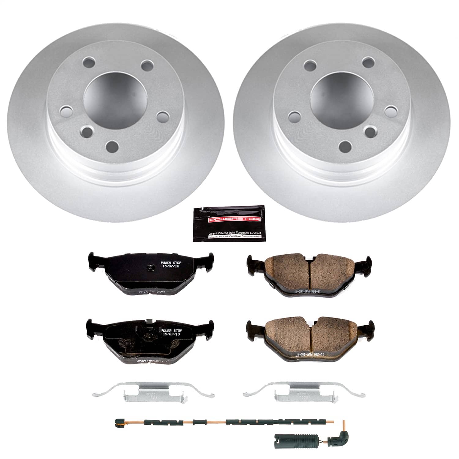 Power Stop - CRK5130 - Rear - Disc Brake Pad and Rotor Kit
