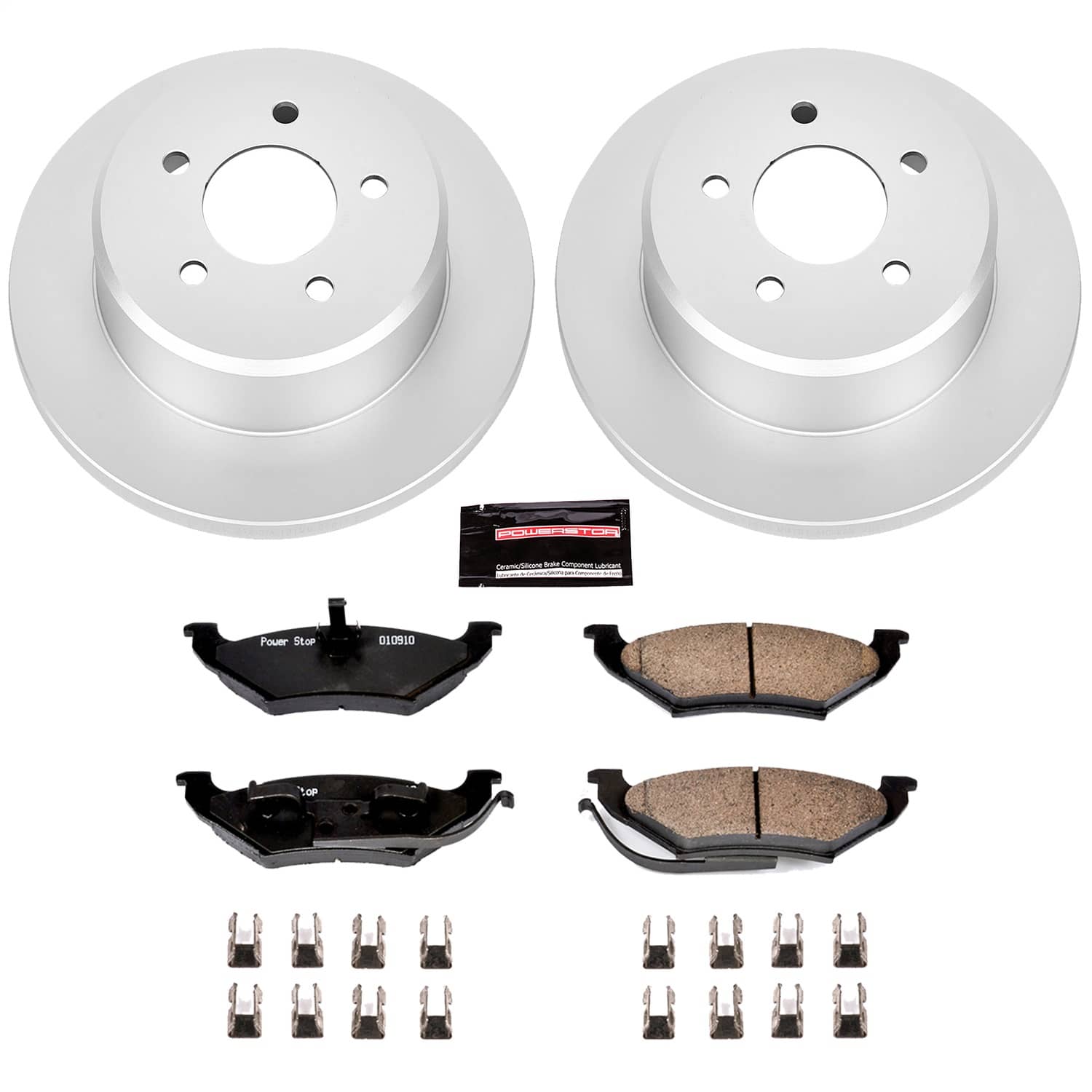 Power Stop - CRK5149 - Rear - Disc Brake Pad and Rotor Kit