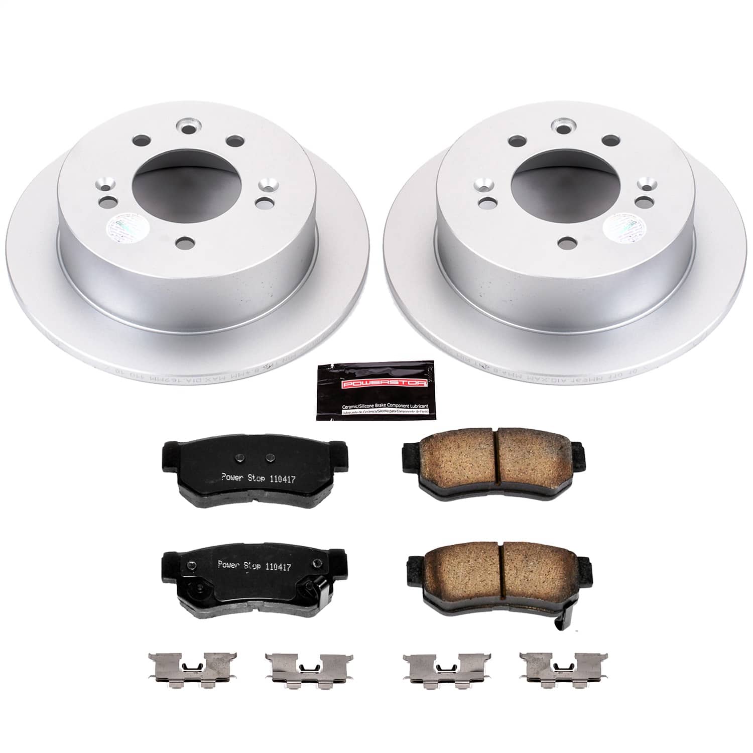 Power Stop - CRK5210 - Rear - Disc Brake Pad and Rotor Kit