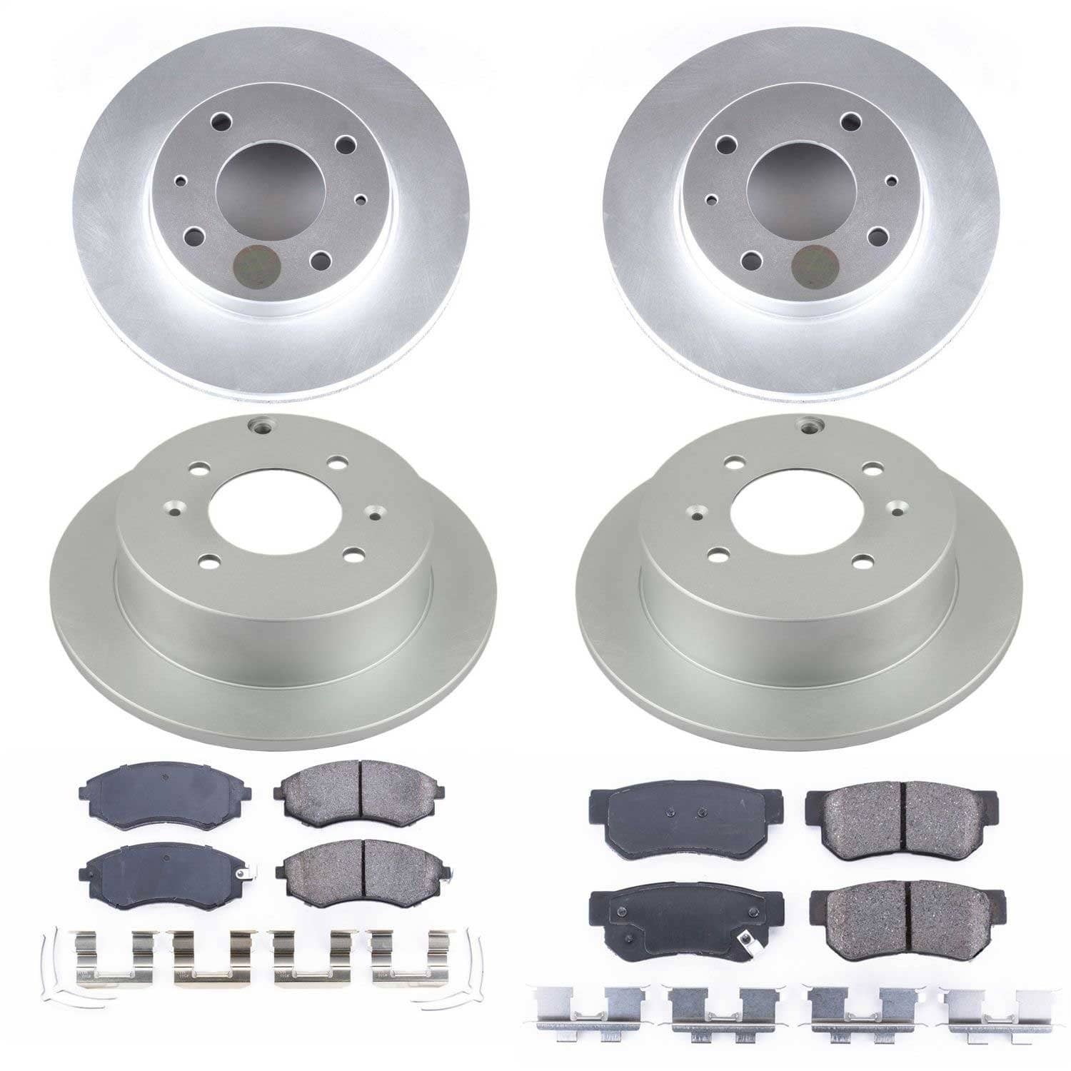 Power Stop - CRK5371 - Front and Rear - Disc Brake Pad and Rotor Kit