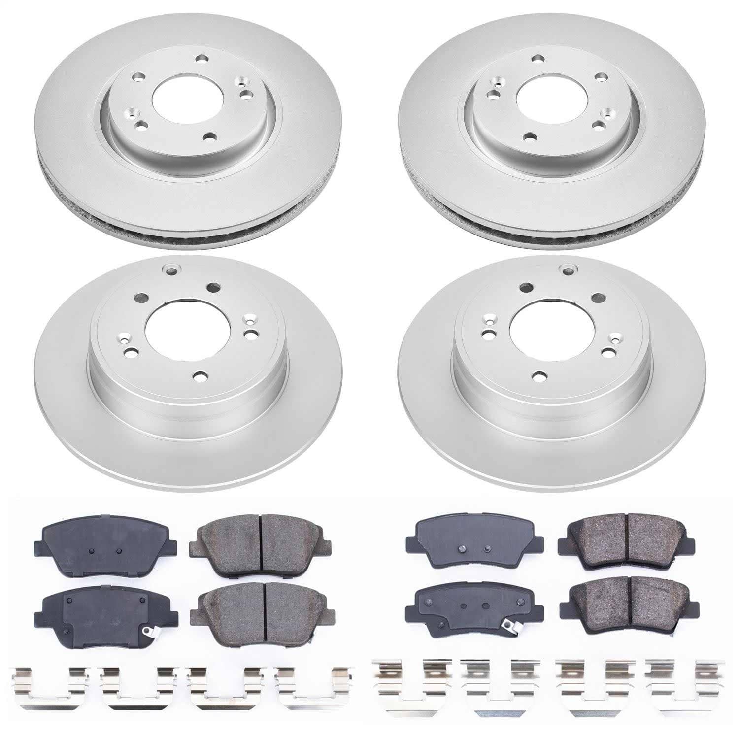 Power Stop - CRK5376 - Front and Rear - Disc Brake Pad and Rotor Kit
