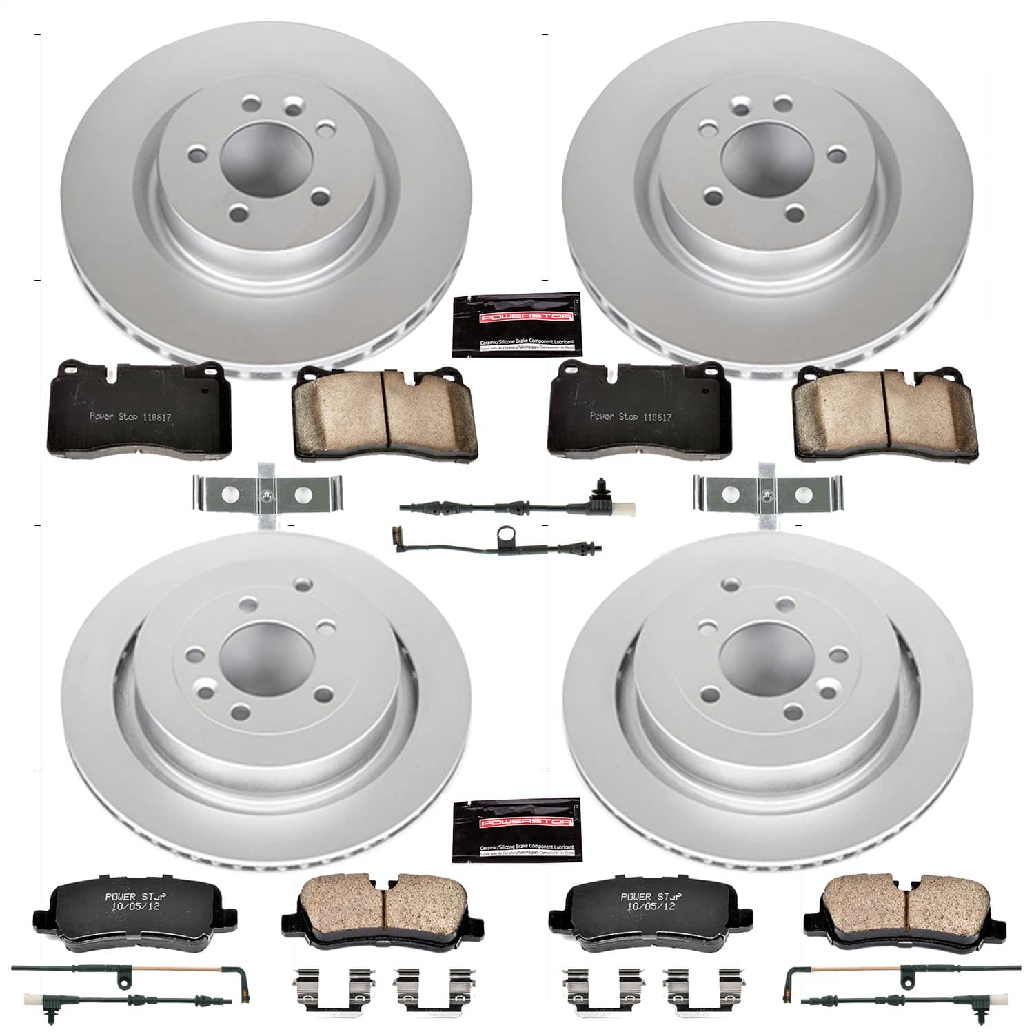 Power Stop - CRK5443 - Front and Rear - Disc Brake Pad and Rotor Kit