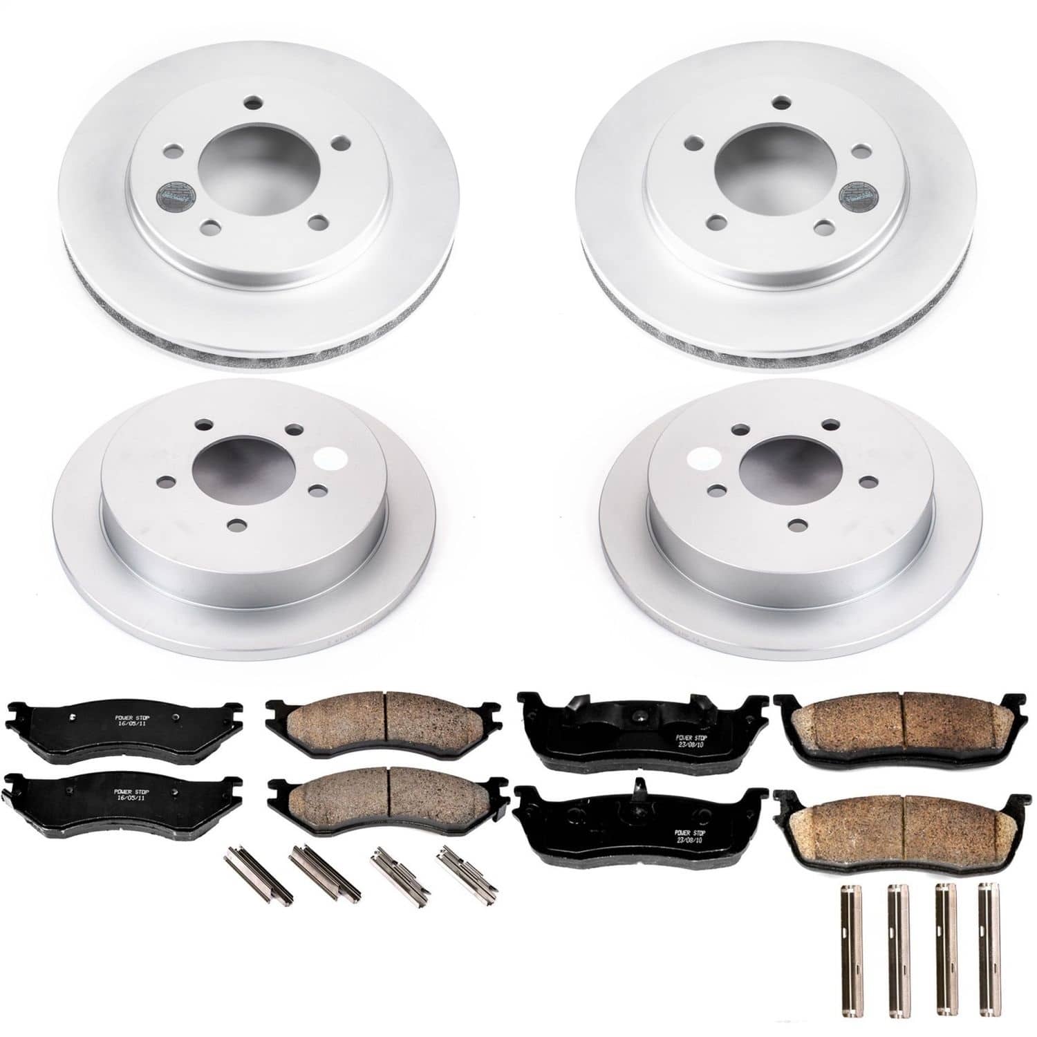 Power Stop - CRK5461 - Front and Rear - Disc Brake Pad and Rotor Kit