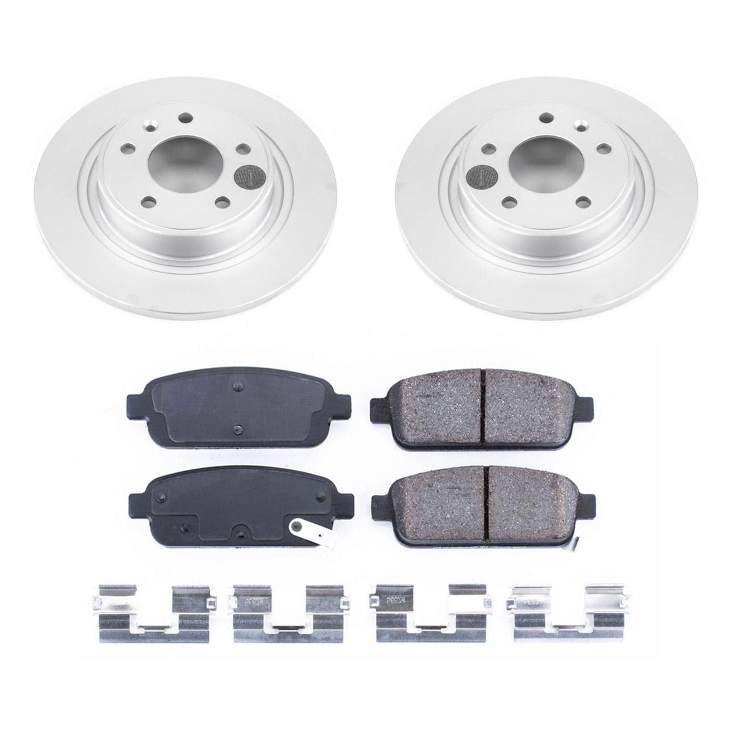 Power Stop - CRK5552 - Rear - Disc Brake Pad and Rotor Kit