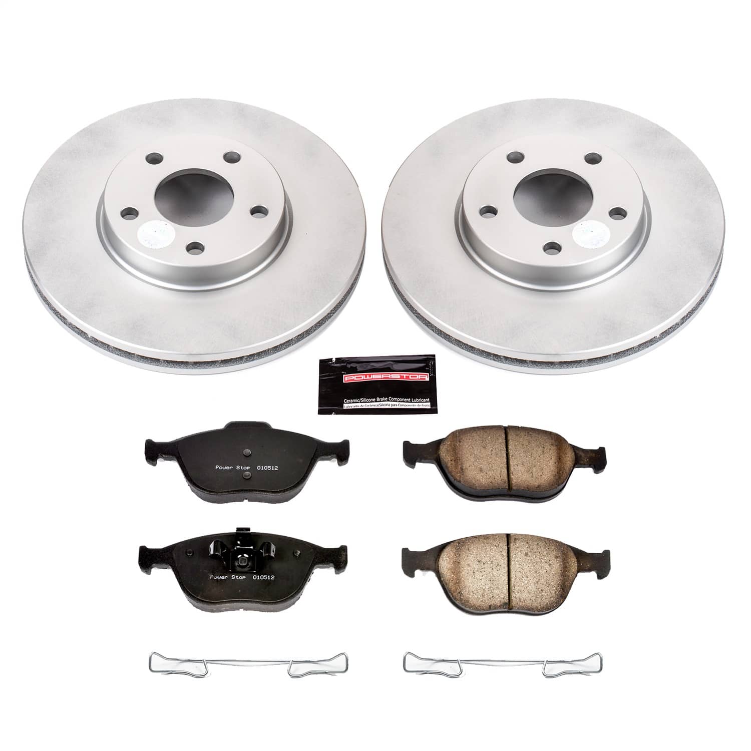 Power Stop - CRK5580 - Front - Disc Brake Pad and Rotor Kit