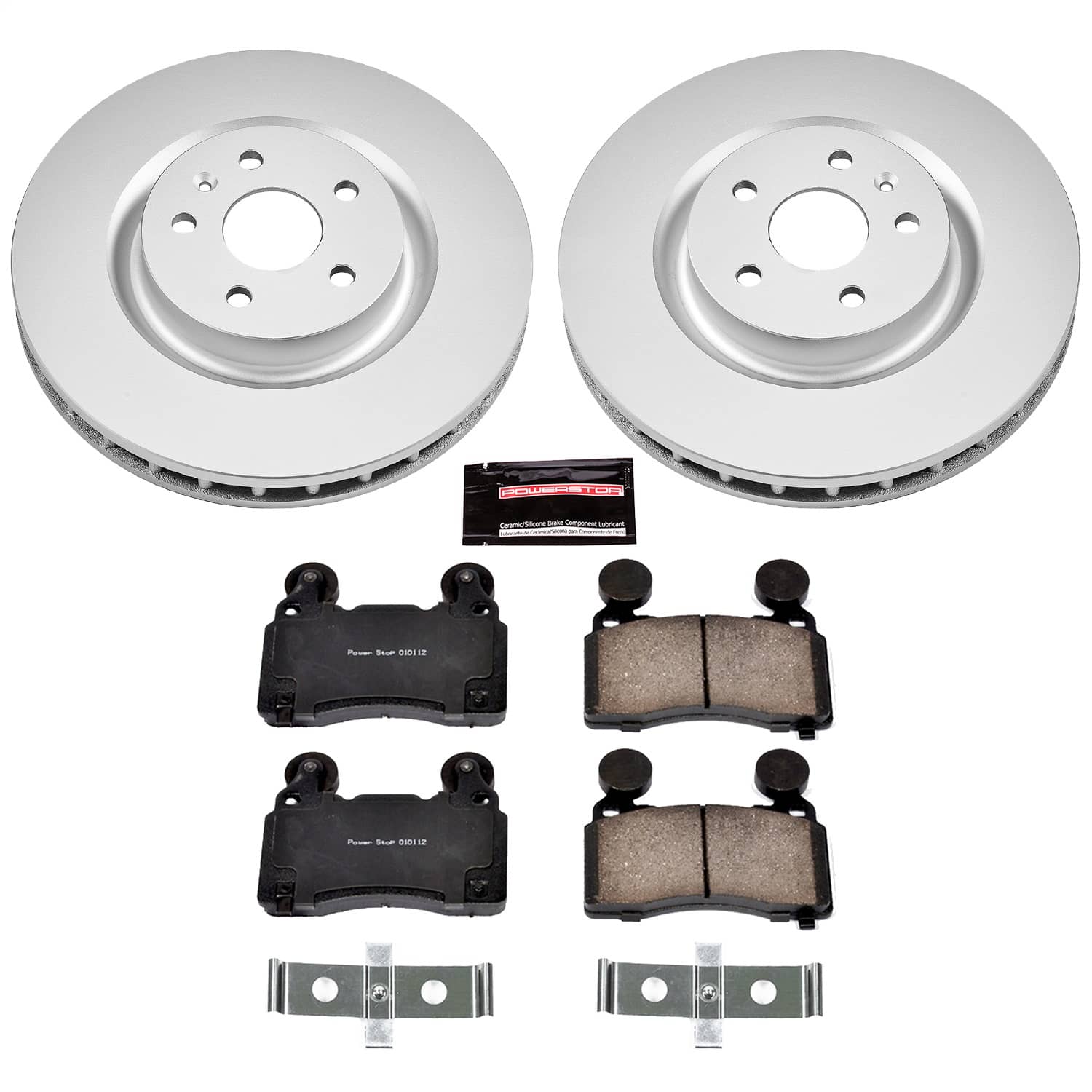 Power Stop - CRK5602 - Front - Disc Brake Pad and Rotor Kit