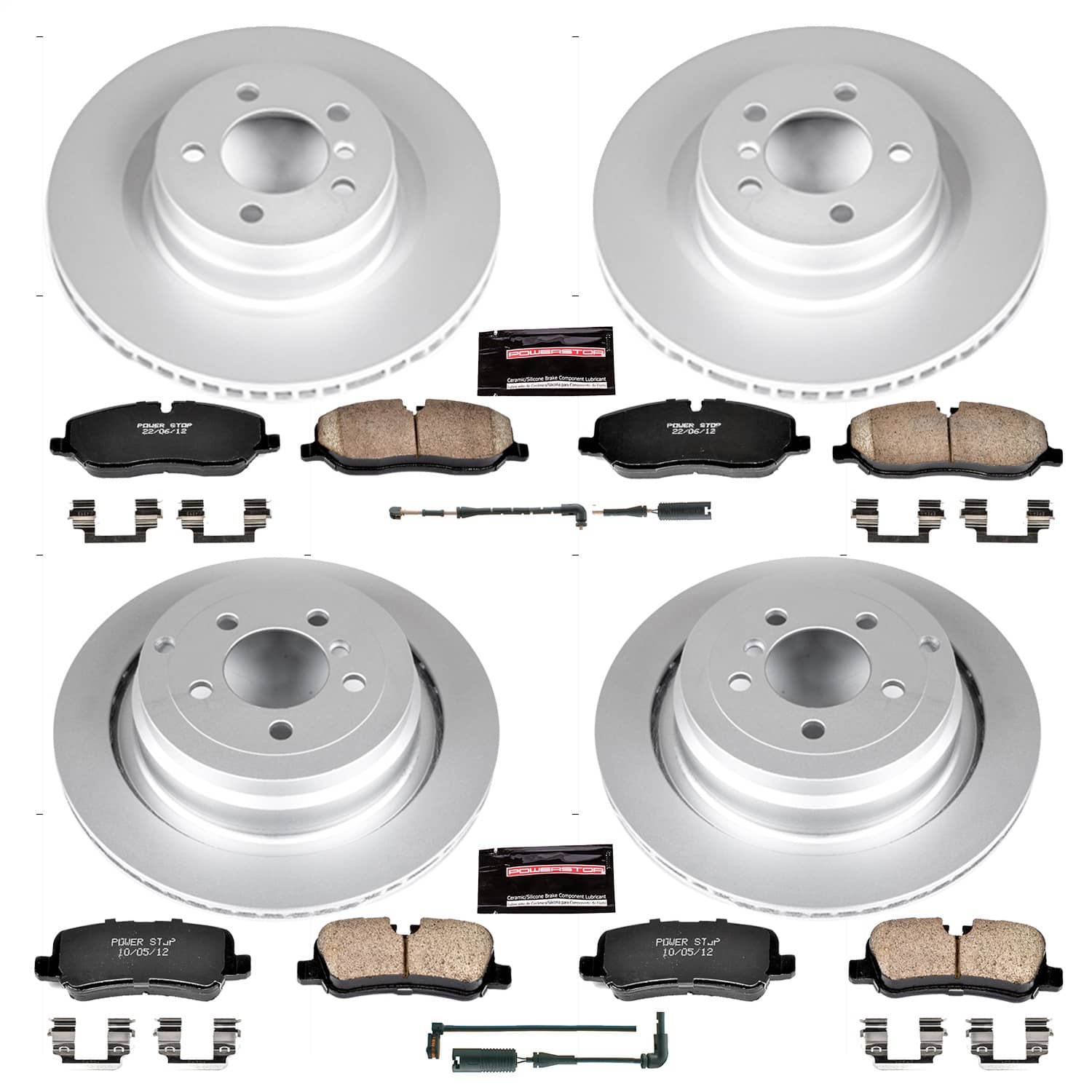 Power Stop - CRK5632 - Front and Rear - Disc Brake Pad and Rotor Kit