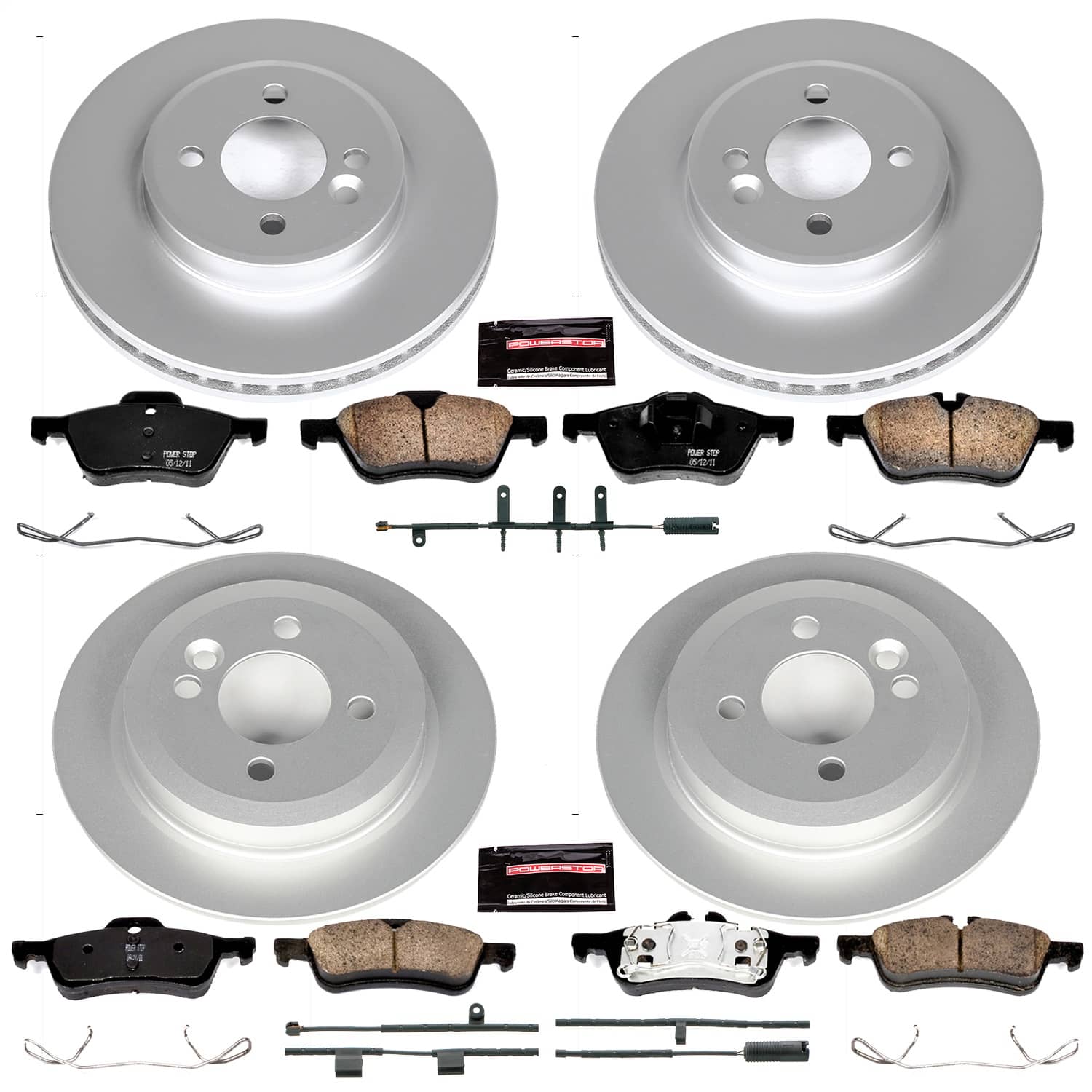Power Stop - CRK5725 - Front and Rear - Disc Brake Pad and Rotor Kit