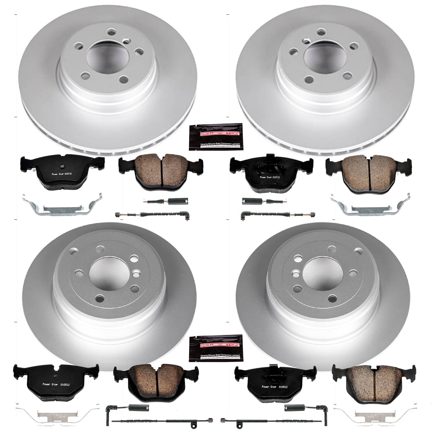 Power Stop - CRK5741 - Front and Rear - Disc Brake Pad and Rotor Kit