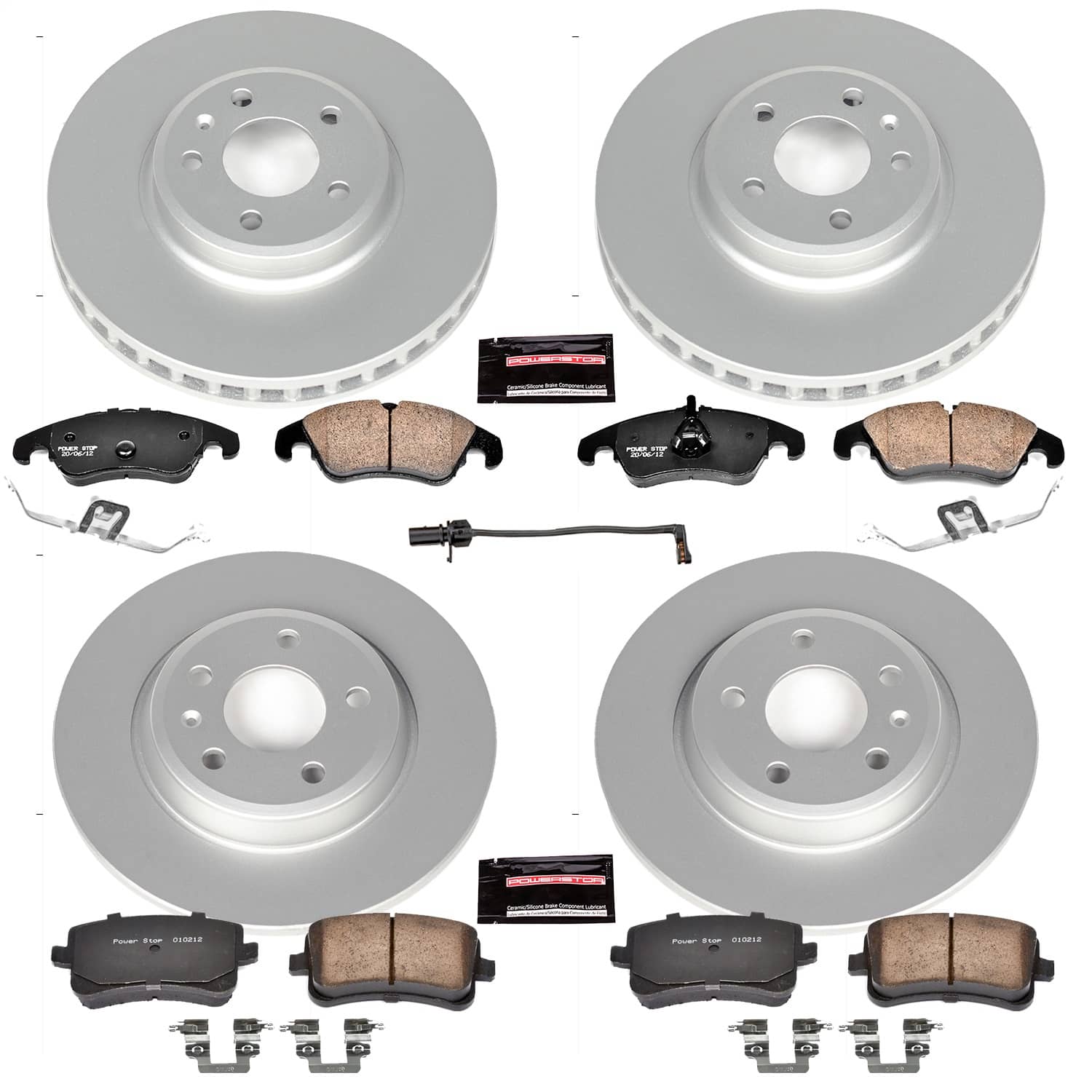 Power Stop - CRK5754 - Front and Rear - Disc Brake Pad and Rotor Kit