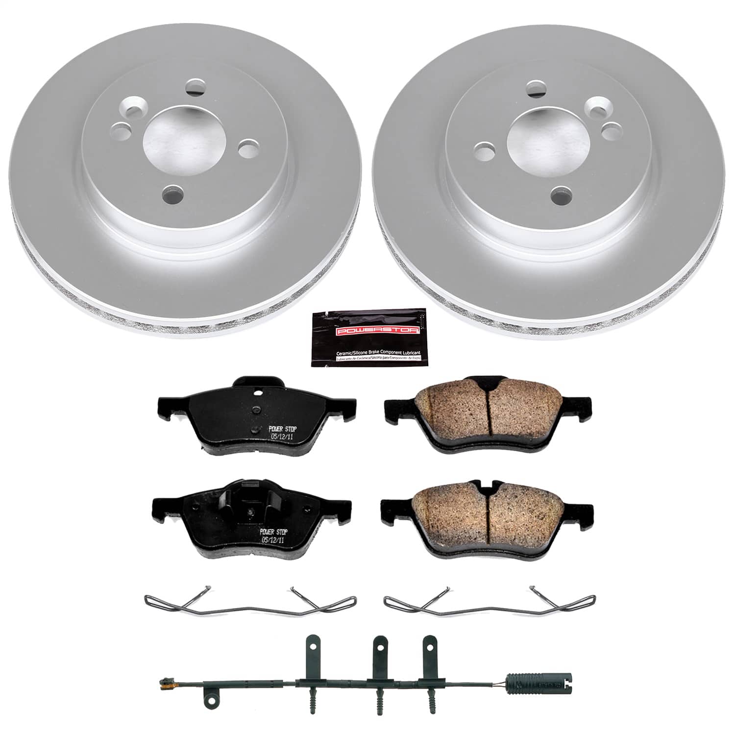 Power Stop - CRK5780 - Front - Disc Brake Pad and Rotor Kit