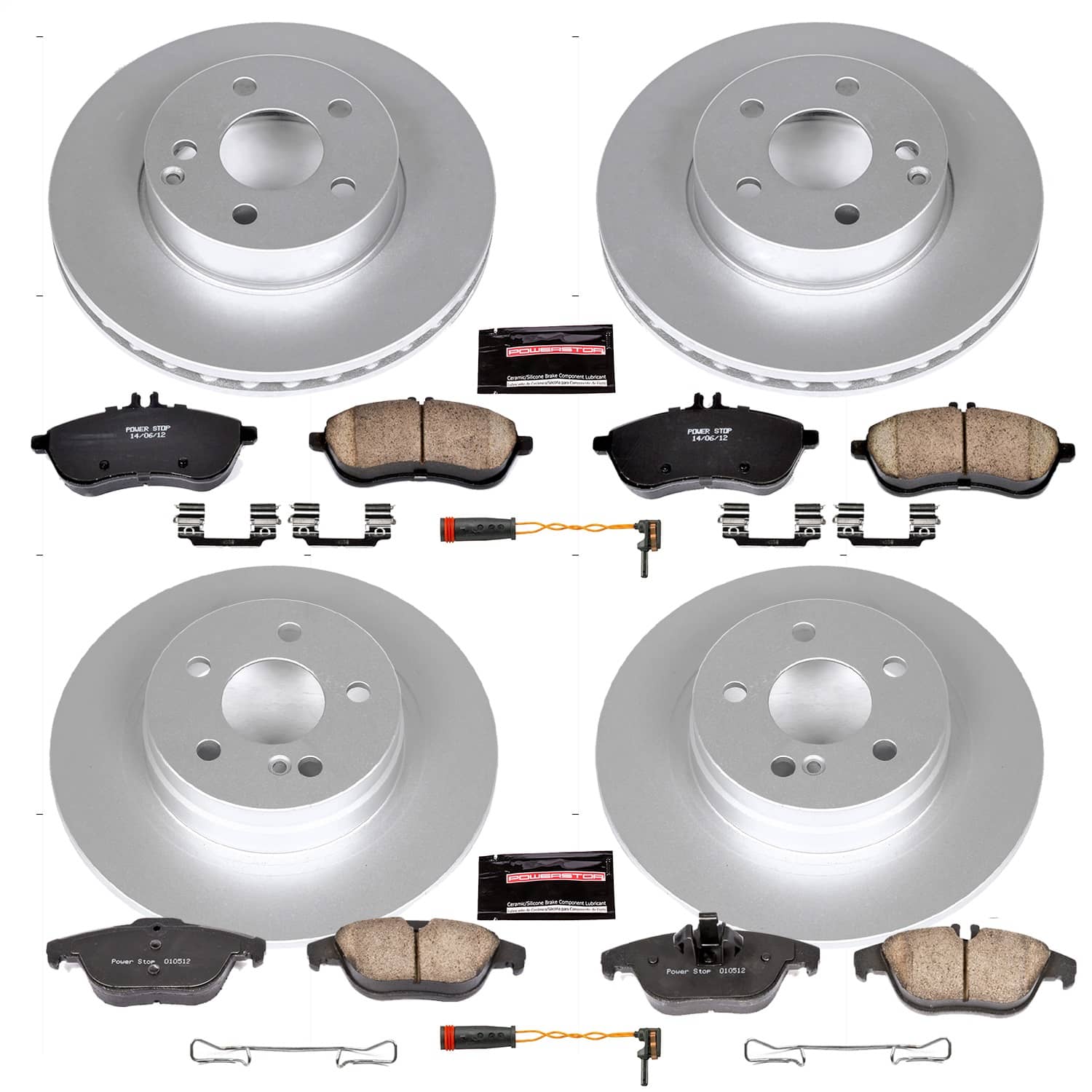 Power Stop - CRK5791 - Front and Rear - Disc Brake Pad and Rotor Kit