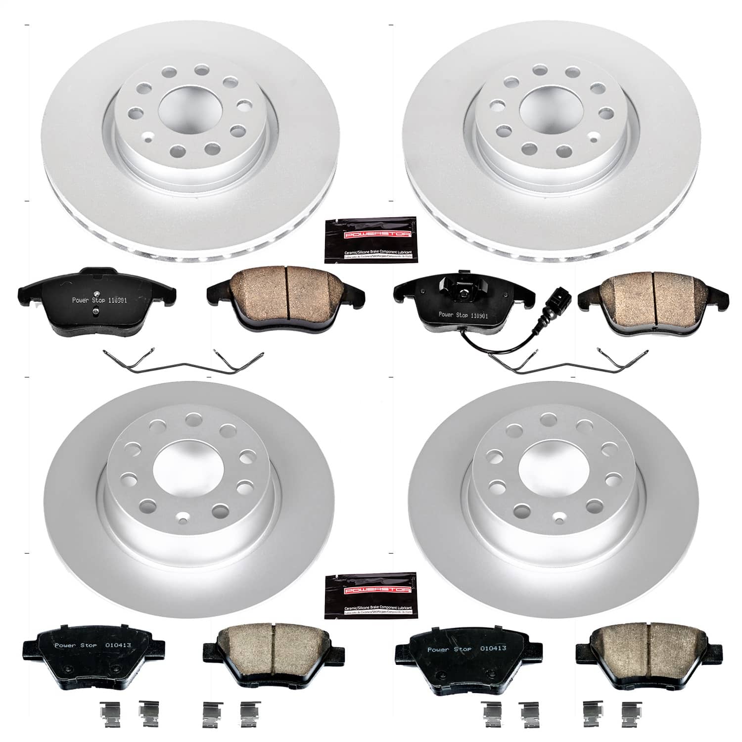 Power Stop - CRK5803 - Front and Rear - Disc Brake Pad and Rotor Kit