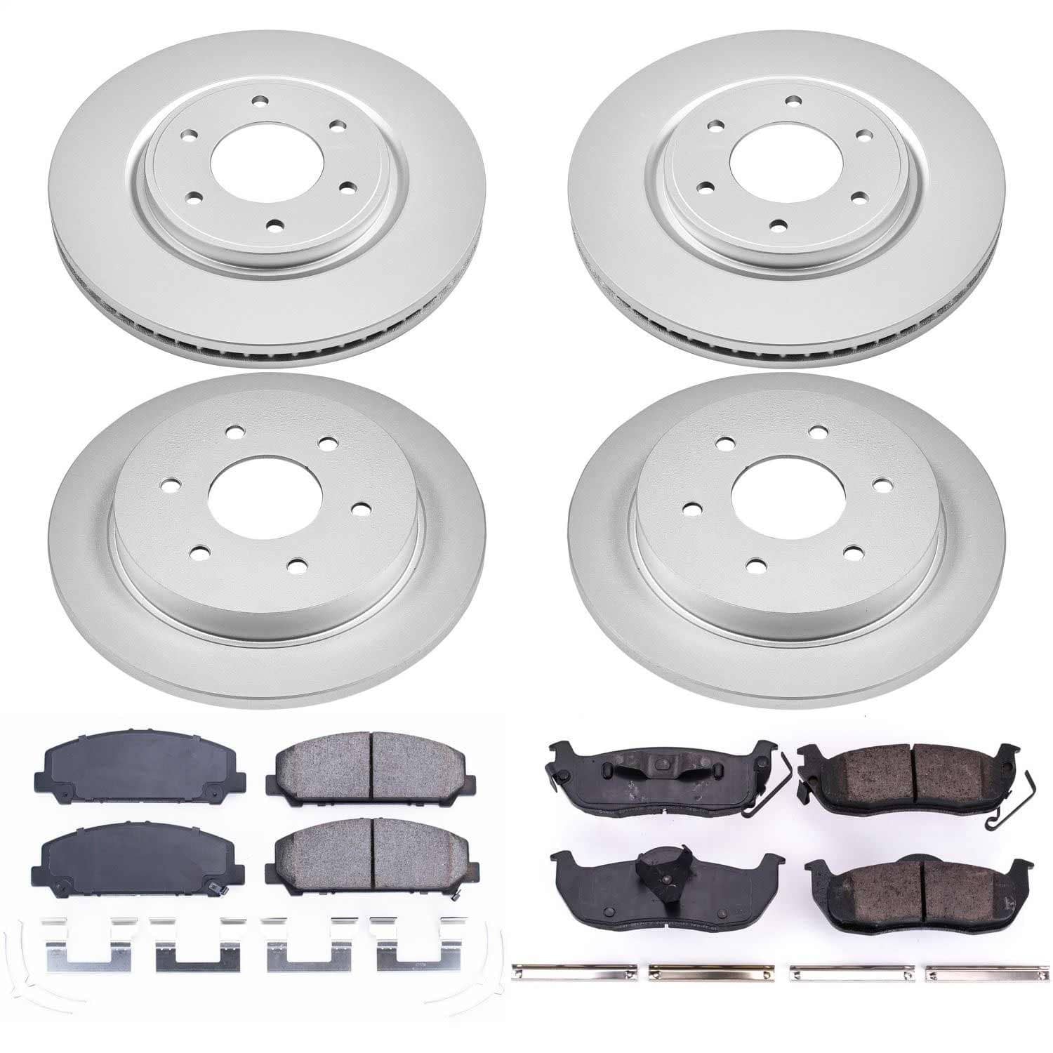 Power Stop - CRK5822 - Front and Rear - Disc Brake Pad and Rotor Kit
