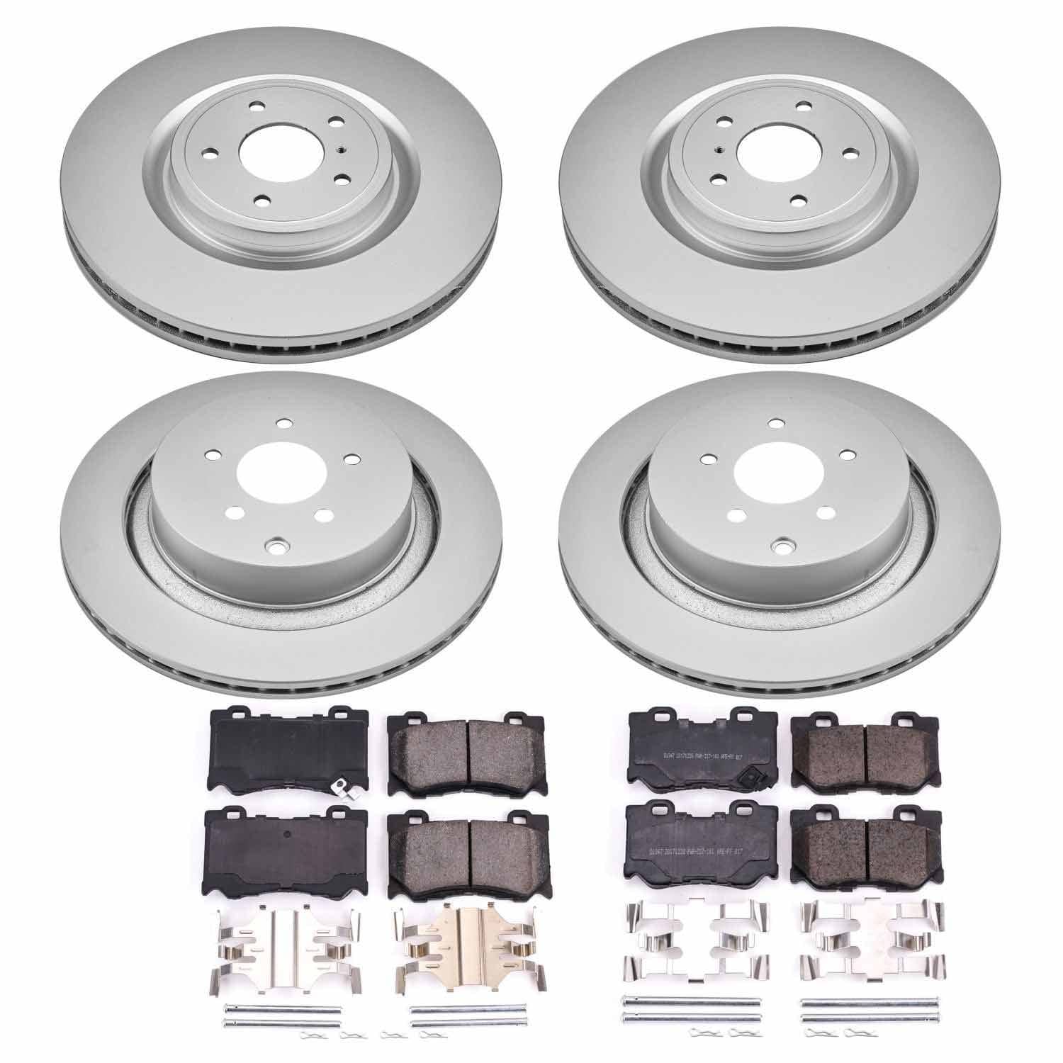 Power Stop - CRK5823 - Front and Rear - Disc Brake Pad and Rotor Kit