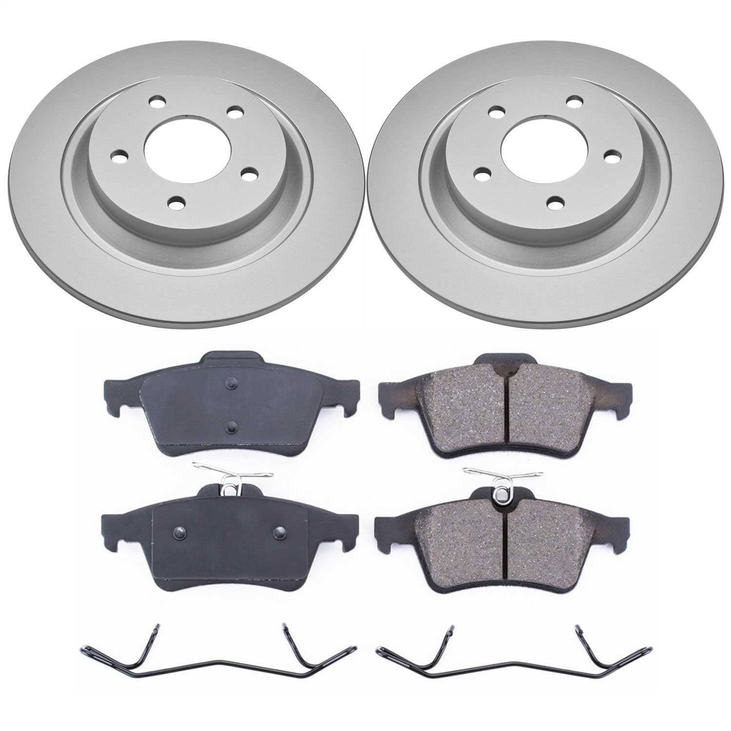 Power Stop - CRK5842 - Rear - Disc Brake Pad and Rotor Kit