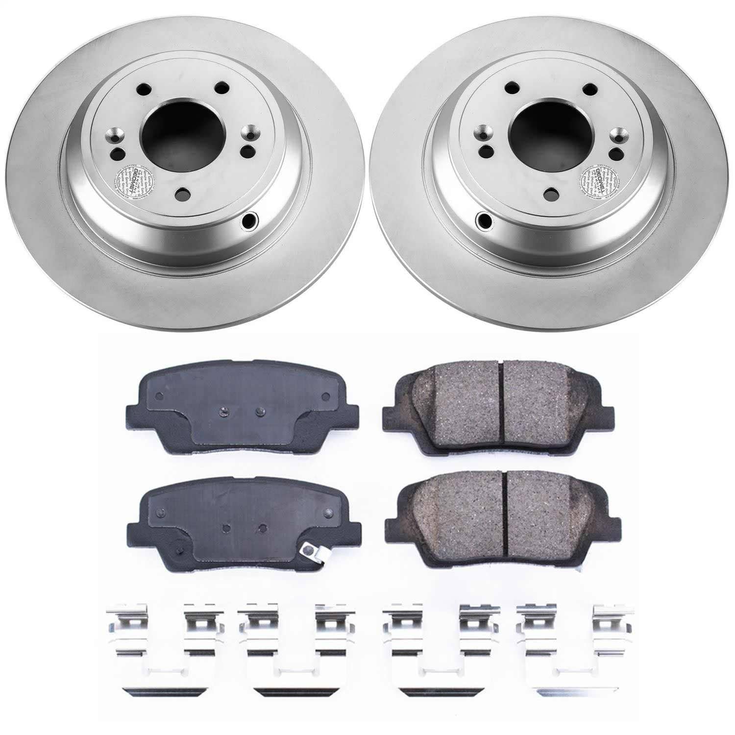 Power Stop - CRK5847 - Rear - Disc Brake Pad and Rotor Kit