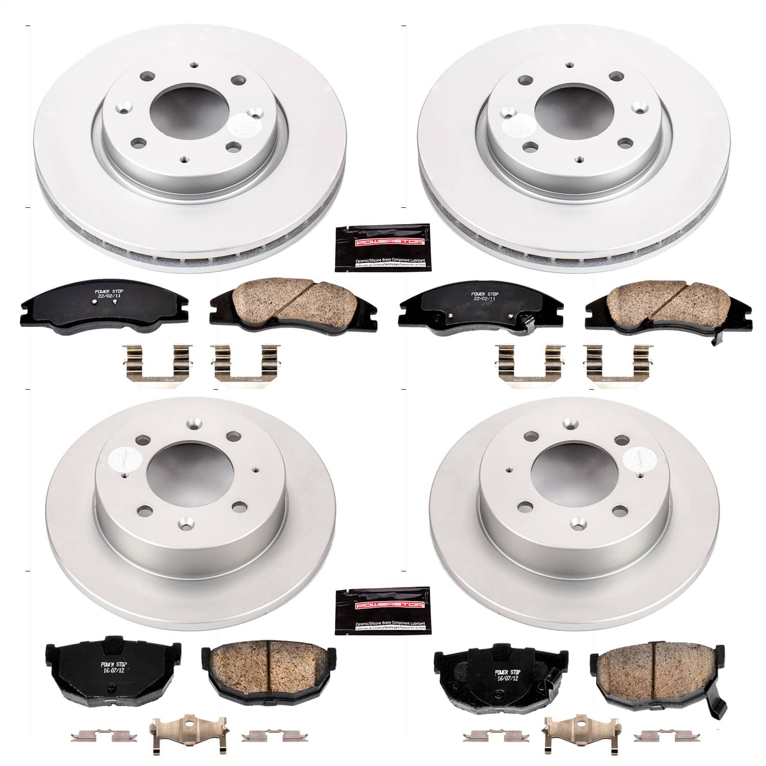 Power Stop - CRK5904 - Front and Rear - Disc Brake Pad and Rotor Kit