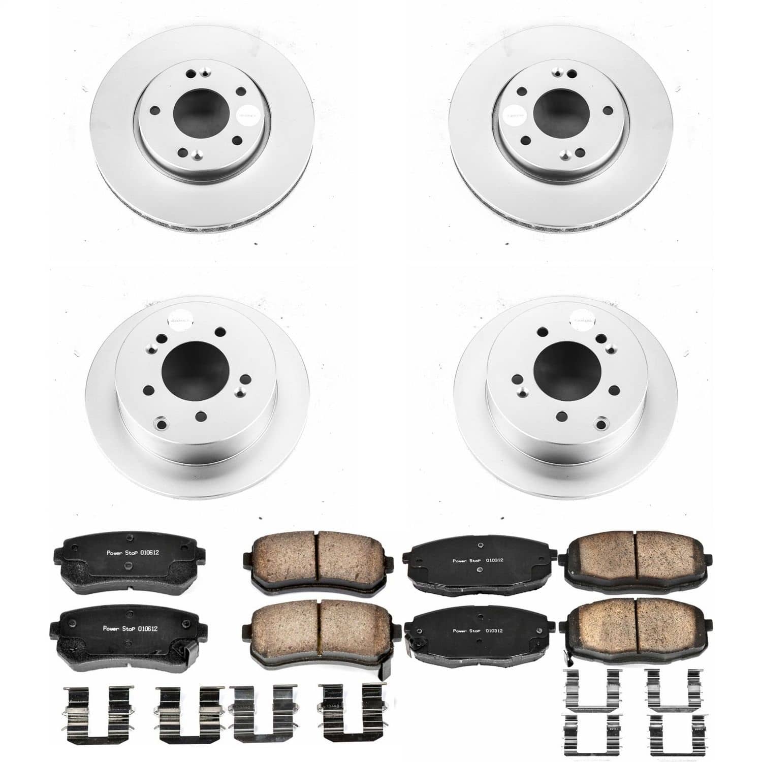 Power Stop - CRK5912 - Front and Rear - Disc Brake Pad and Rotor Kit