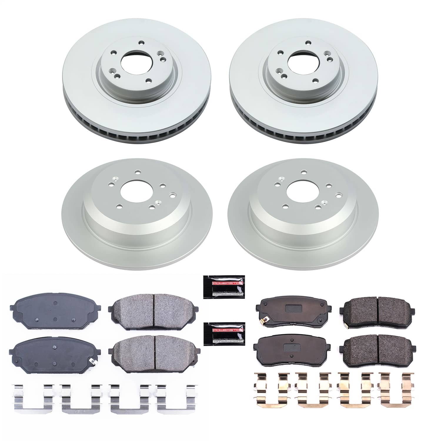 Power Stop - CRK5919 - Front and Rear - Disc Brake Pad and Rotor Kit