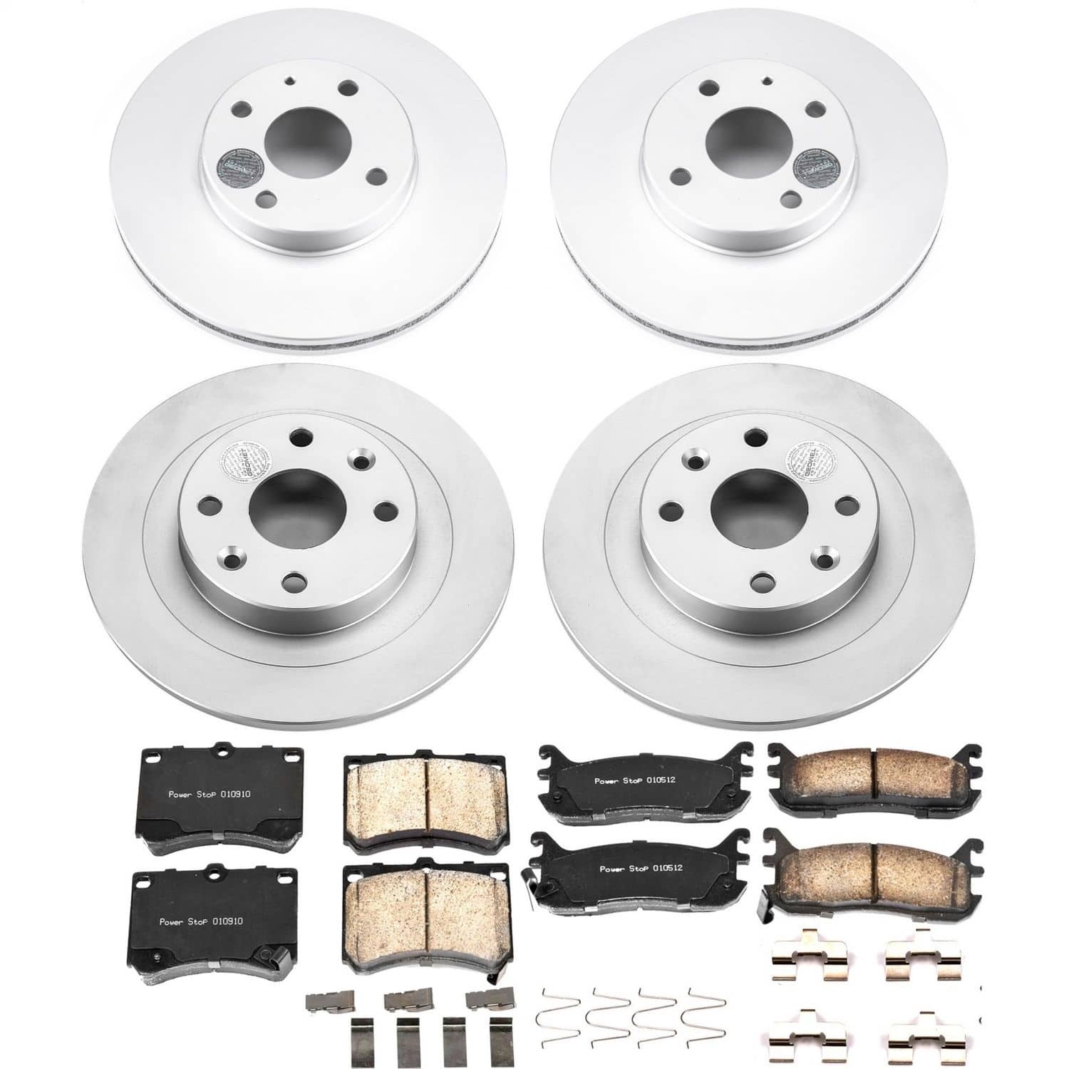 Power Stop - CRK5931 - Front and Rear - Disc Brake Pad and Rotor Kit