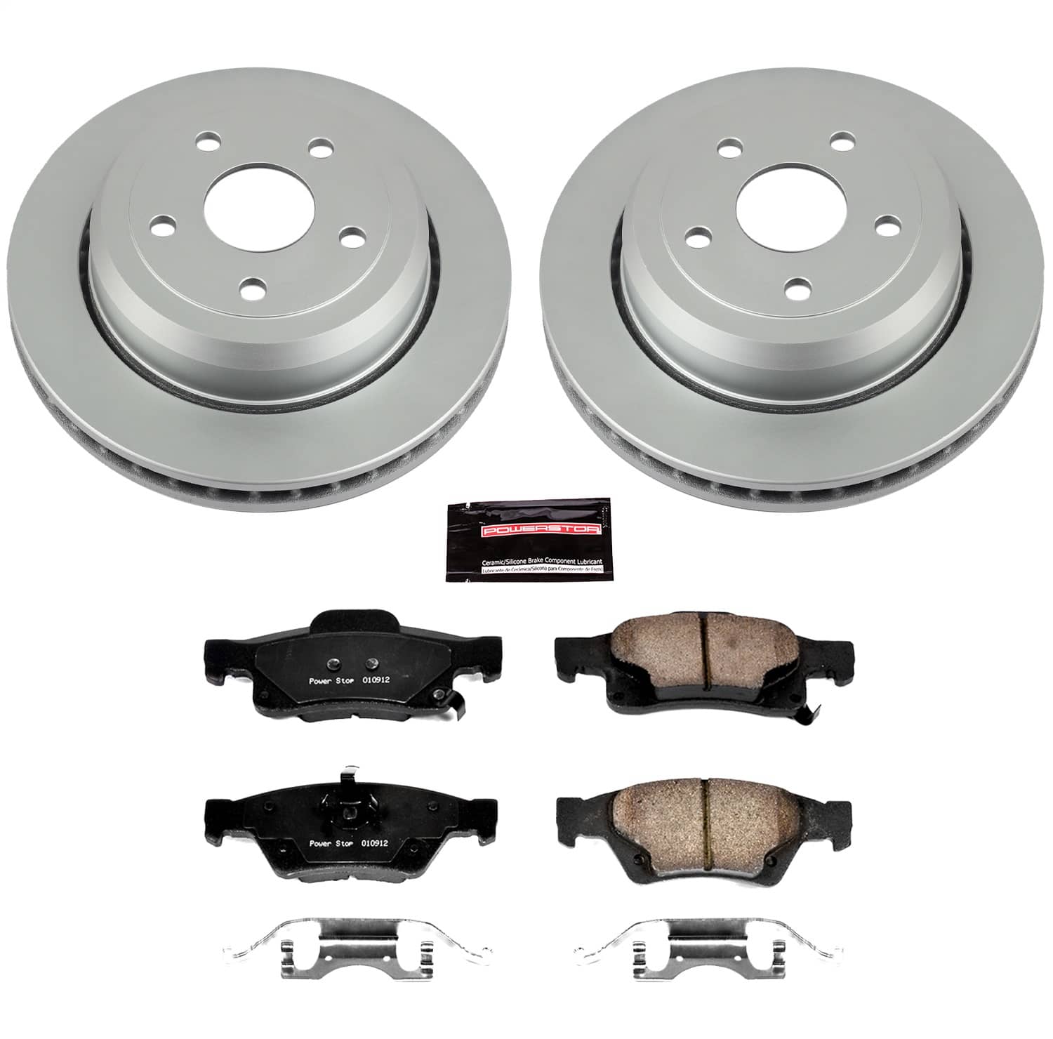 Power Stop - CRK5953 - Rear - Disc Brake Pad and Rotor Kit