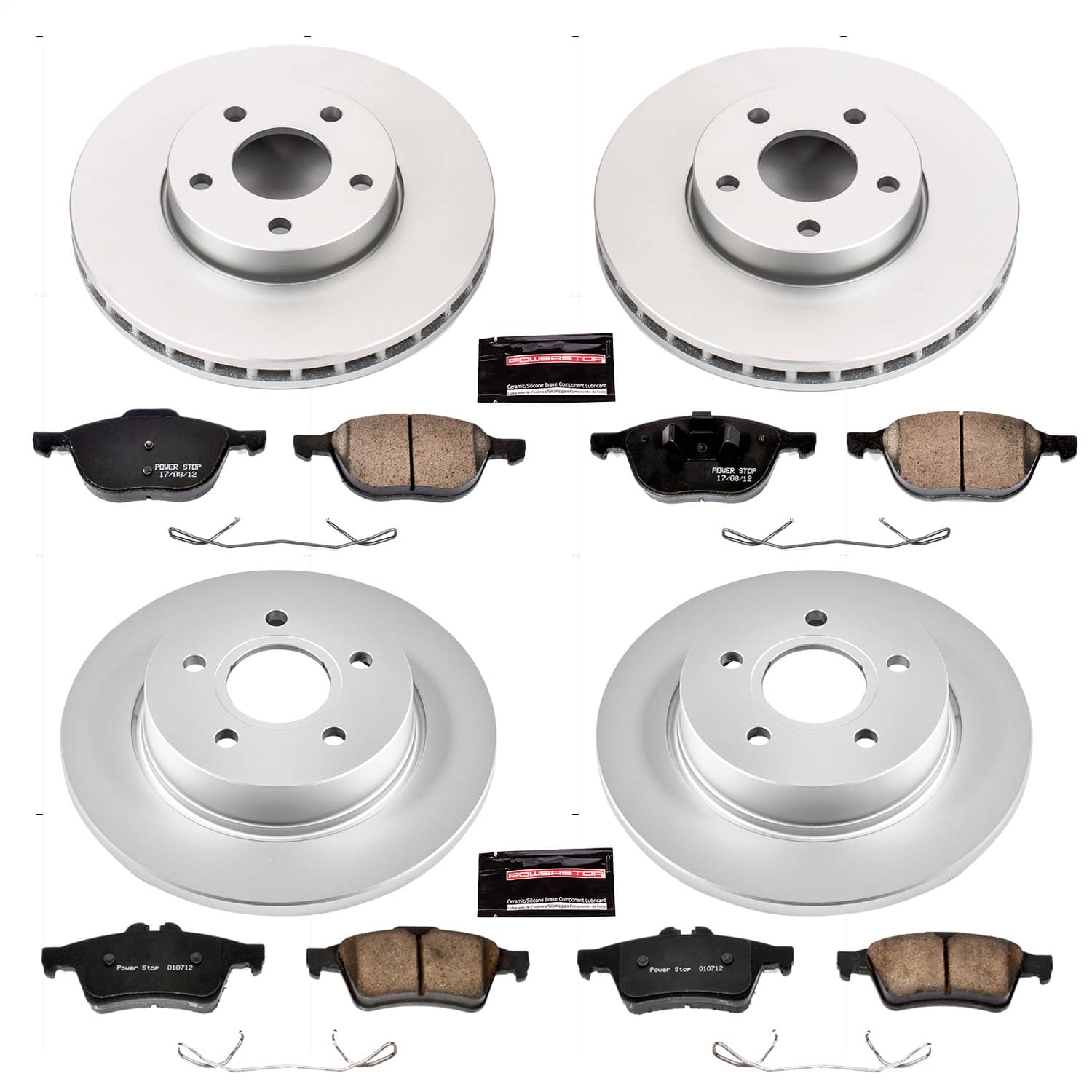Power Stop - CRK5977 - Front and Rear - Disc Brake Pad and Rotor Kit