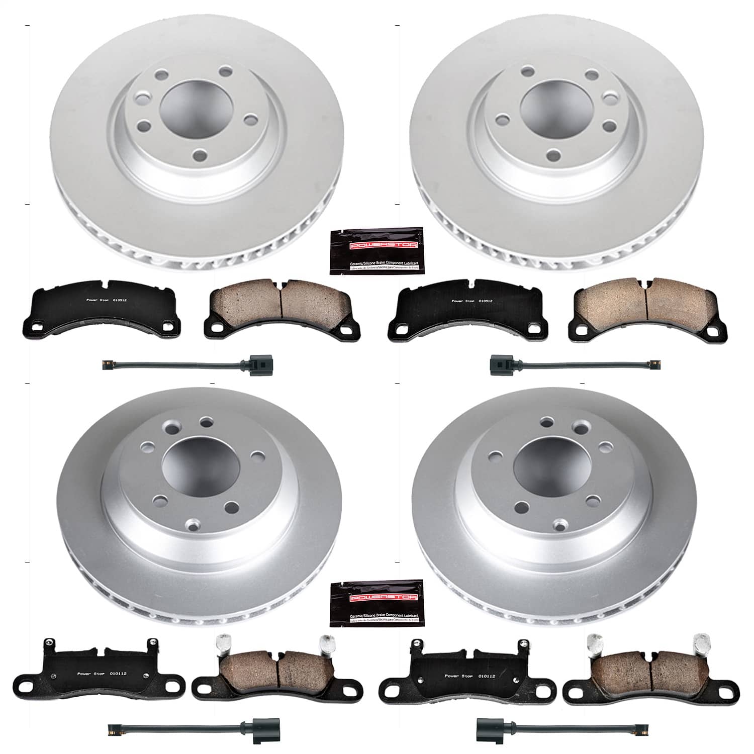 Power Stop - CRK6050 - Front and Rear - Disc Brake Pad and Rotor Kit