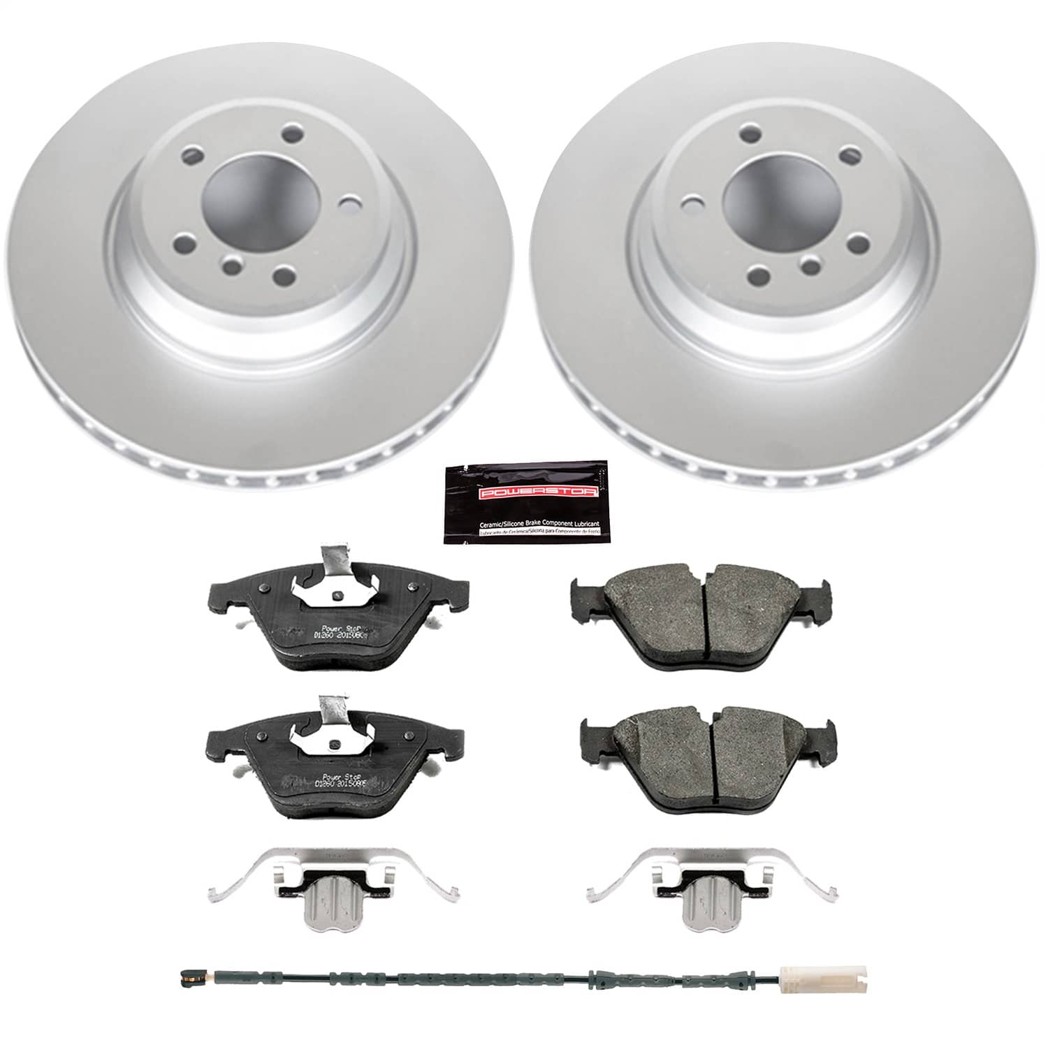 Power Stop - CRK6058 - Front - Disc Brake Pad and Rotor Kit