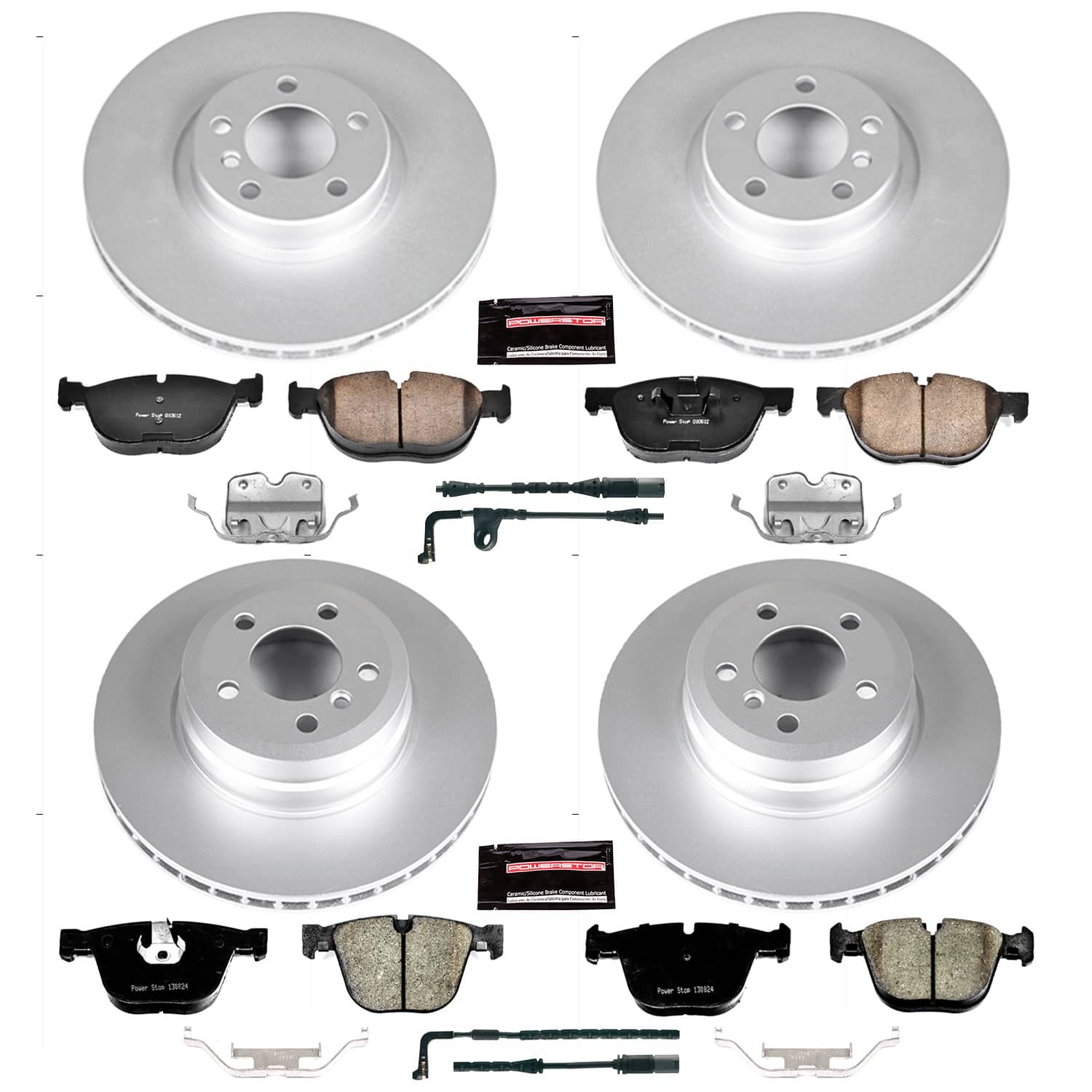 Power Stop - CRK6060 - Front and Rear - Disc Brake Pad and Rotor Kit