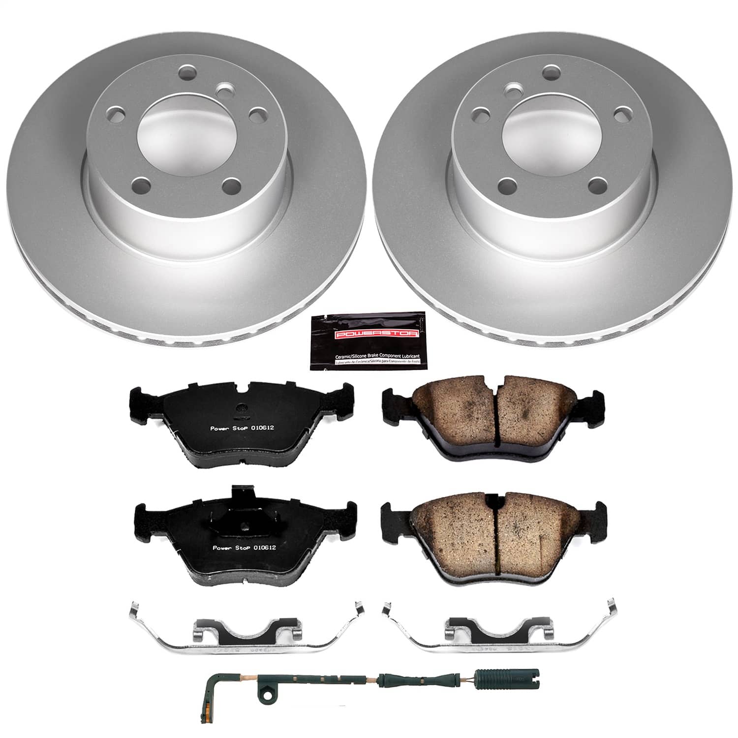 Power Stop - CRK628 - Front - Disc Brake Pad and Rotor Kit