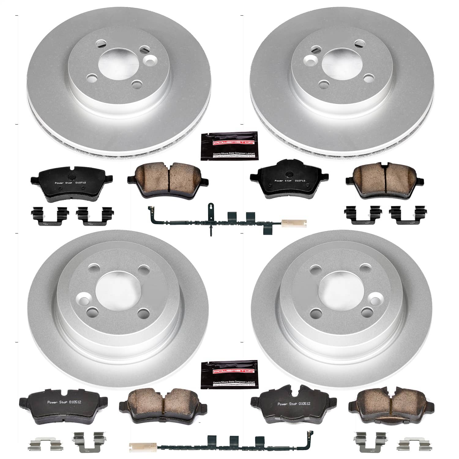 Power Stop - CRK6301 - Front and Rear - Disc Brake Pad and Rotor Kit