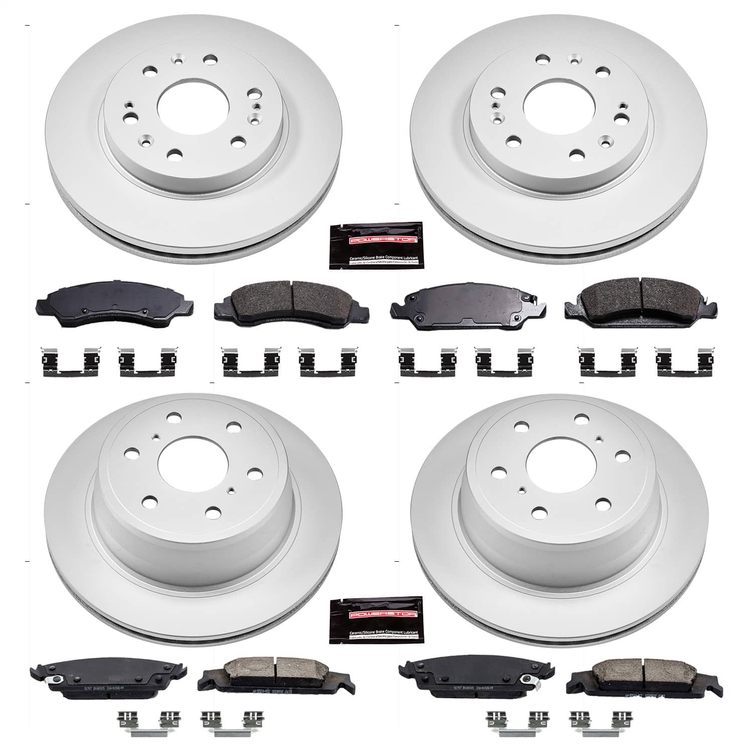 Power Stop - CRK6560 - Front and Rear - Disc Brake Pad and Rotor Kit