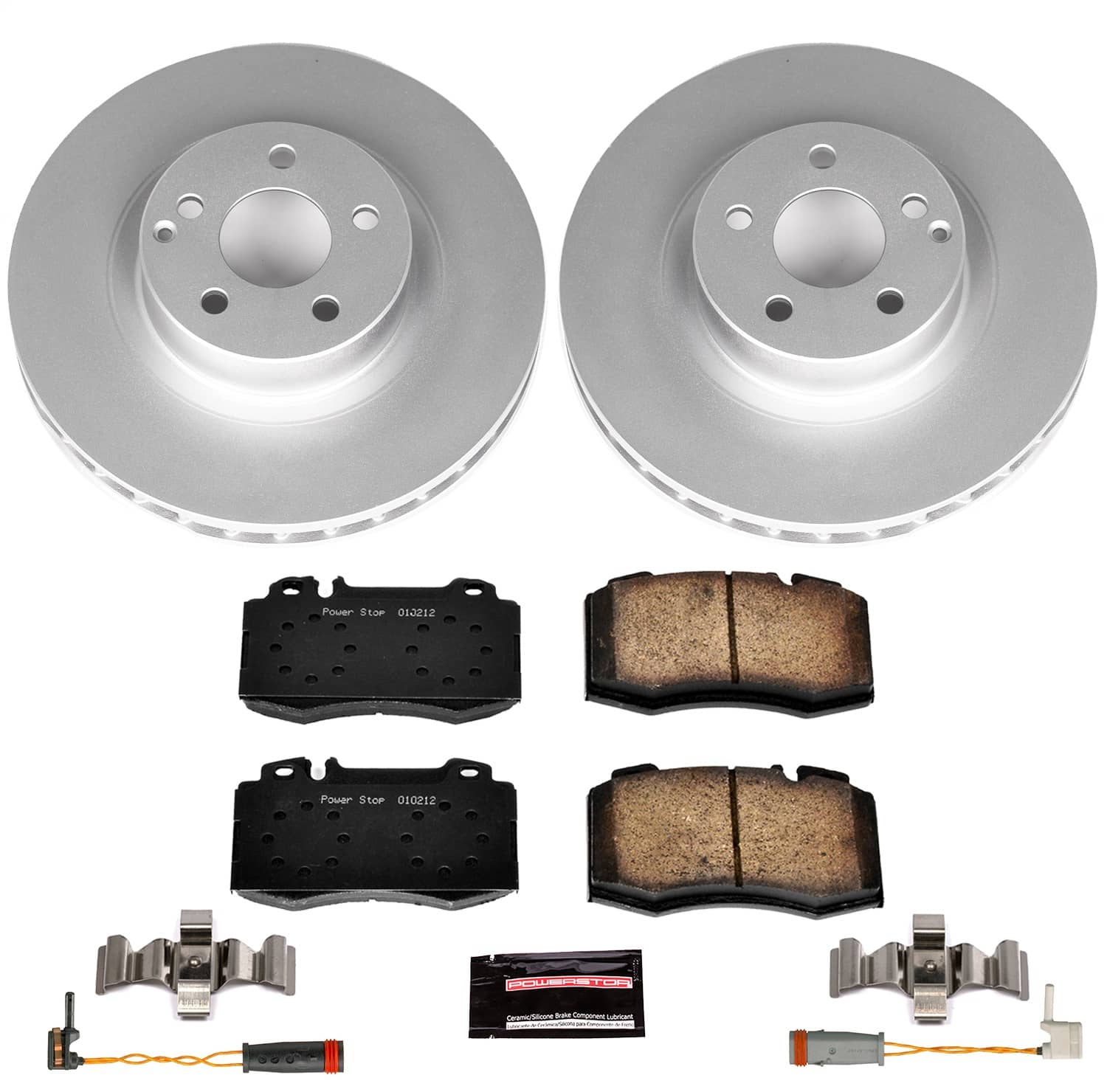 Power Stop - CRK6597 - Front - Disc Brake Pad and Rotor Kit