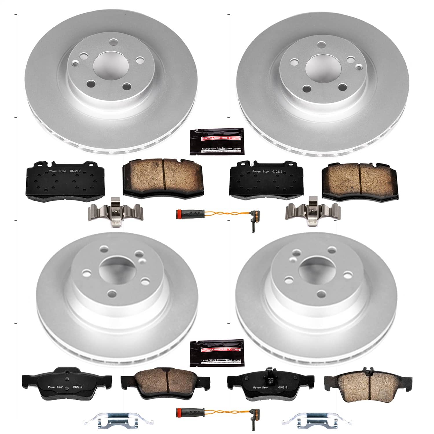 Power Stop - CRK6600 - Front and Rear - Disc Brake Pad and Rotor Kit